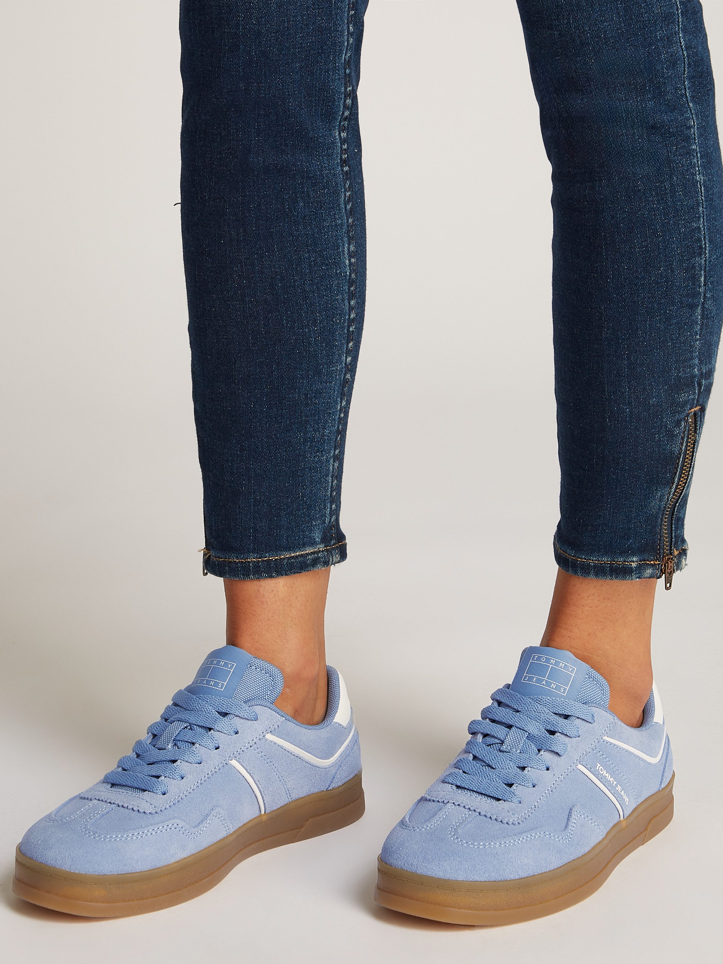 TOMMY JEANS Sneakers THE GREENWICH SUEDE , vrijetijdsschoen, halfschoen, veterschoen met gepolsterde schacht