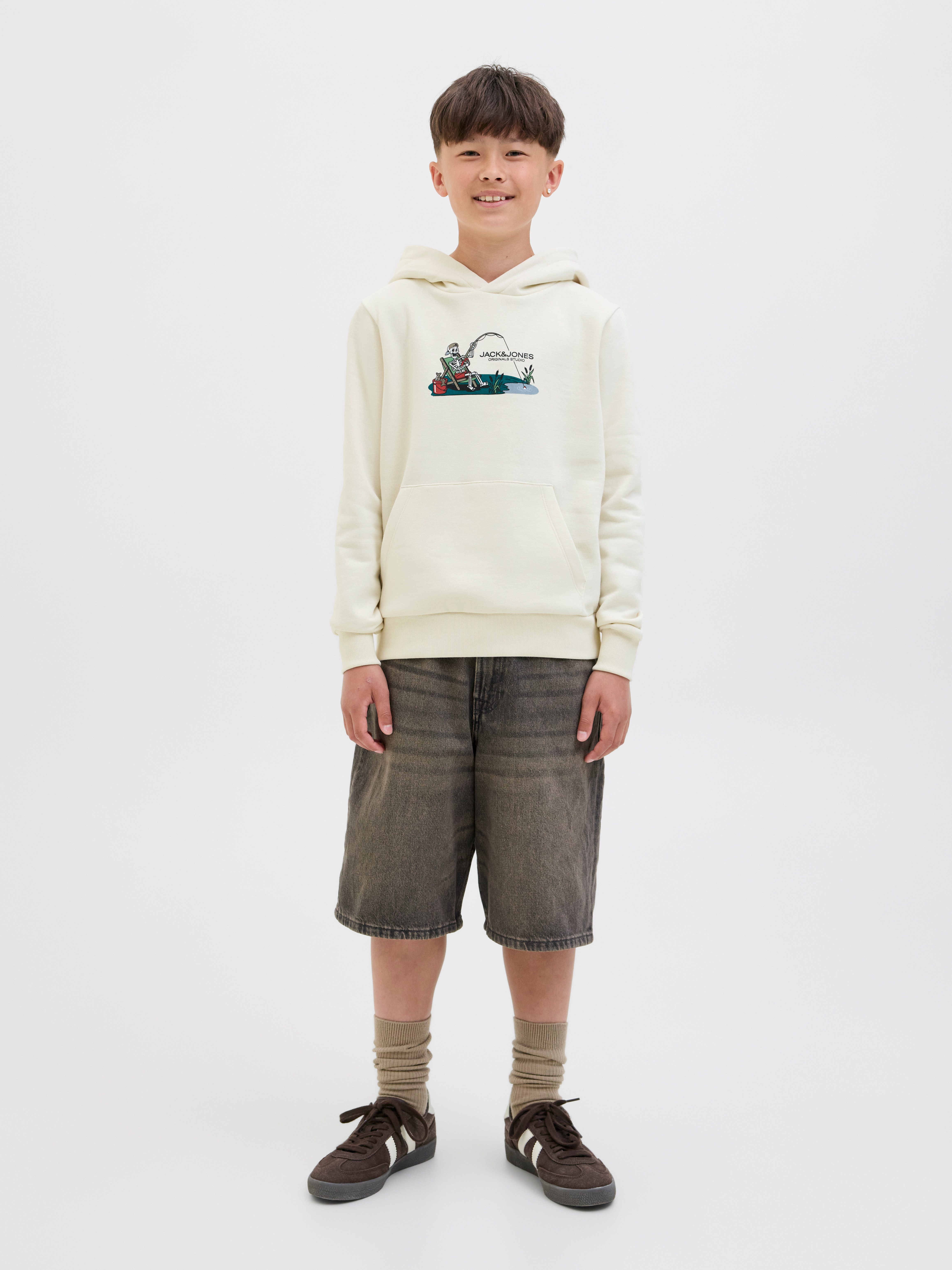 Jack & Jones Junior Hoodie JORSKULL NATURE SWEAT HOOD SN JNR
