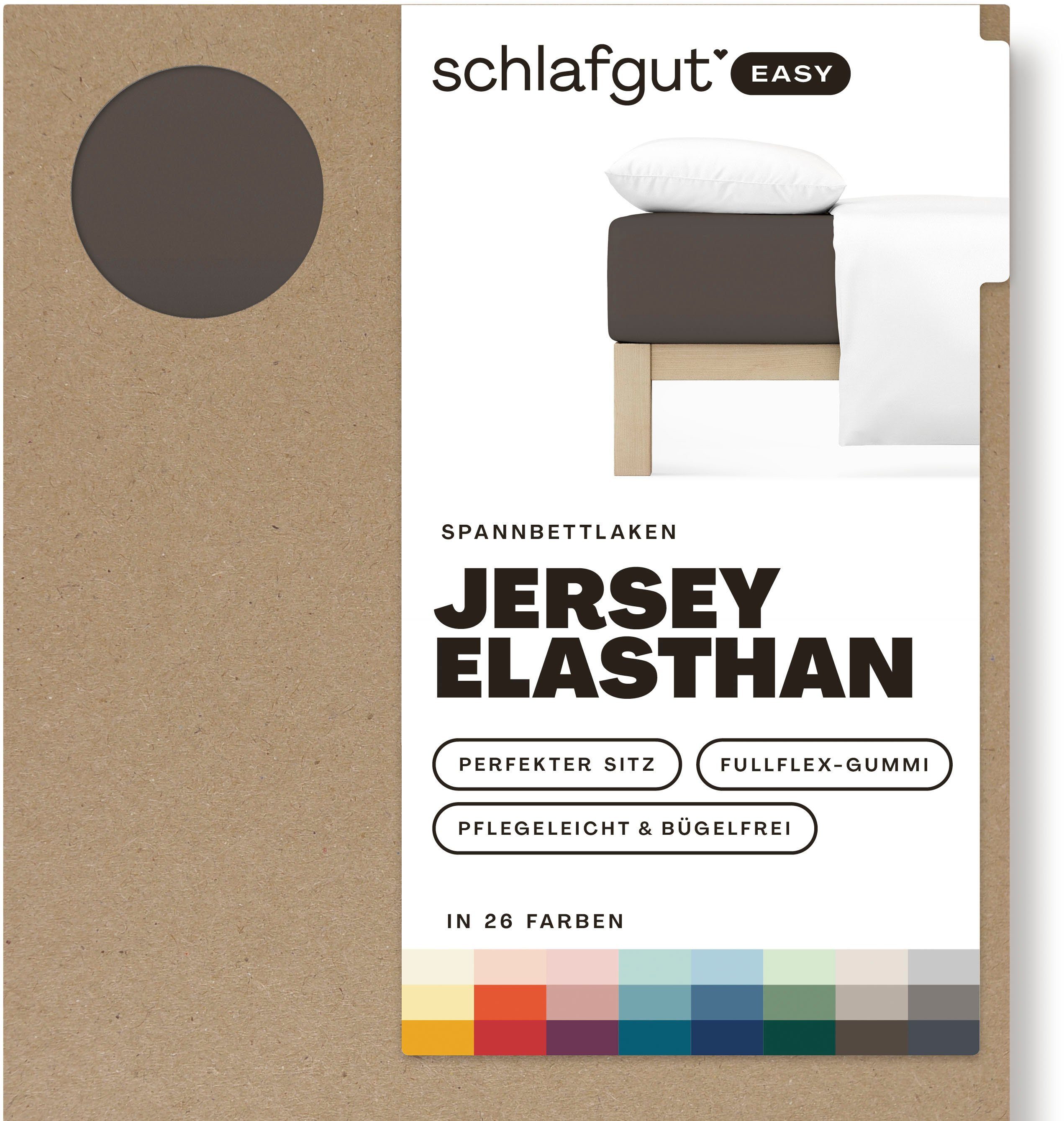 Schlafgut Hoeslaken EASY jersey elastaan MADE IN GREEN by OEKO-TEX® (1 stuk)