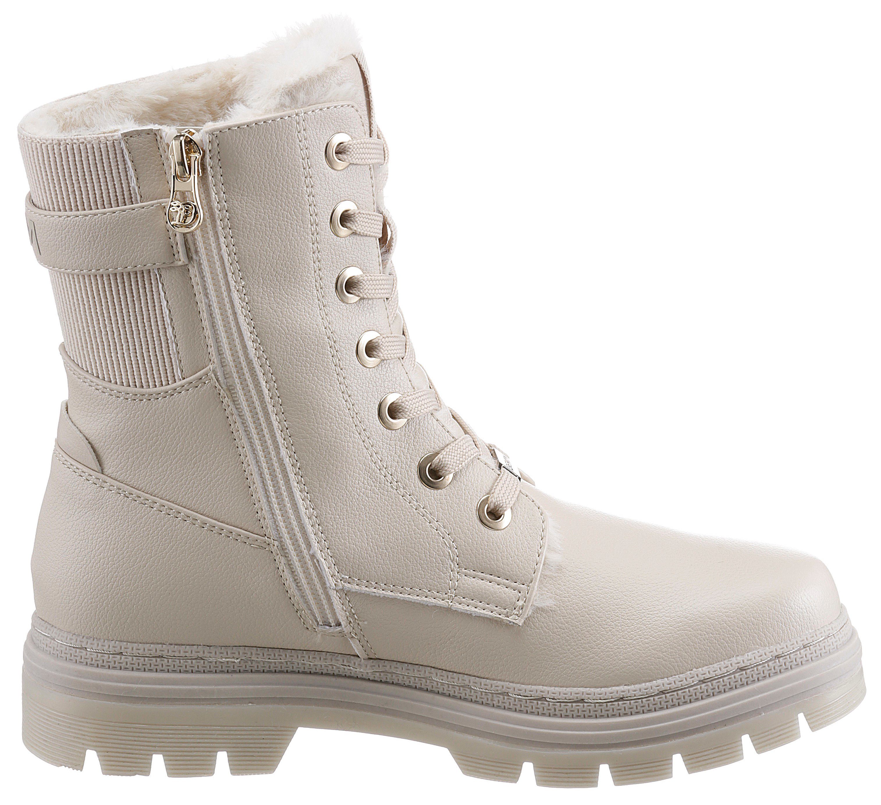 Tom Tailor Hoge veterschoenen met gestempeld logo bij de hiel