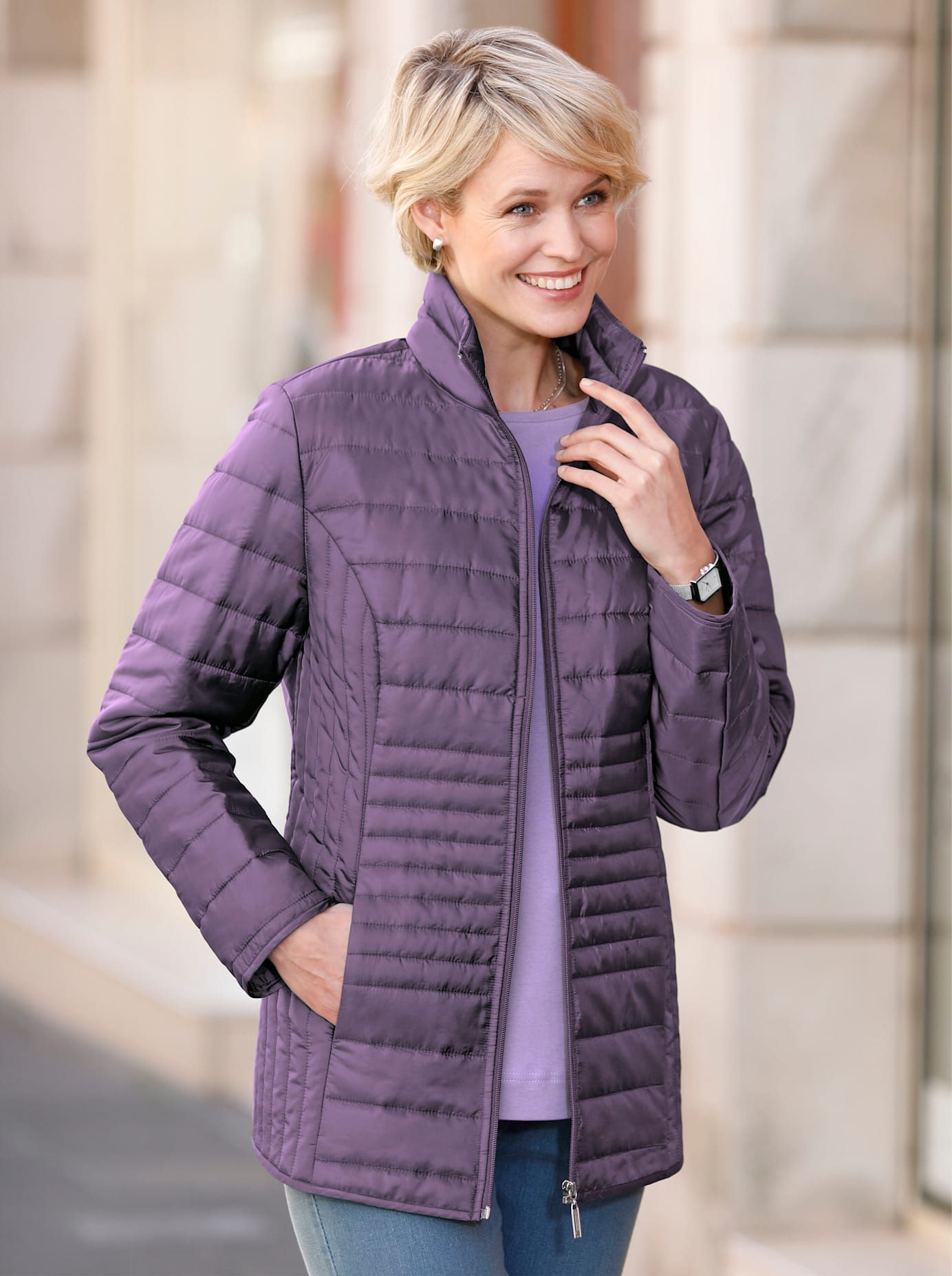 Classic Basics Gewatteerde jas dames gewatteerde jassen maat 42 paars