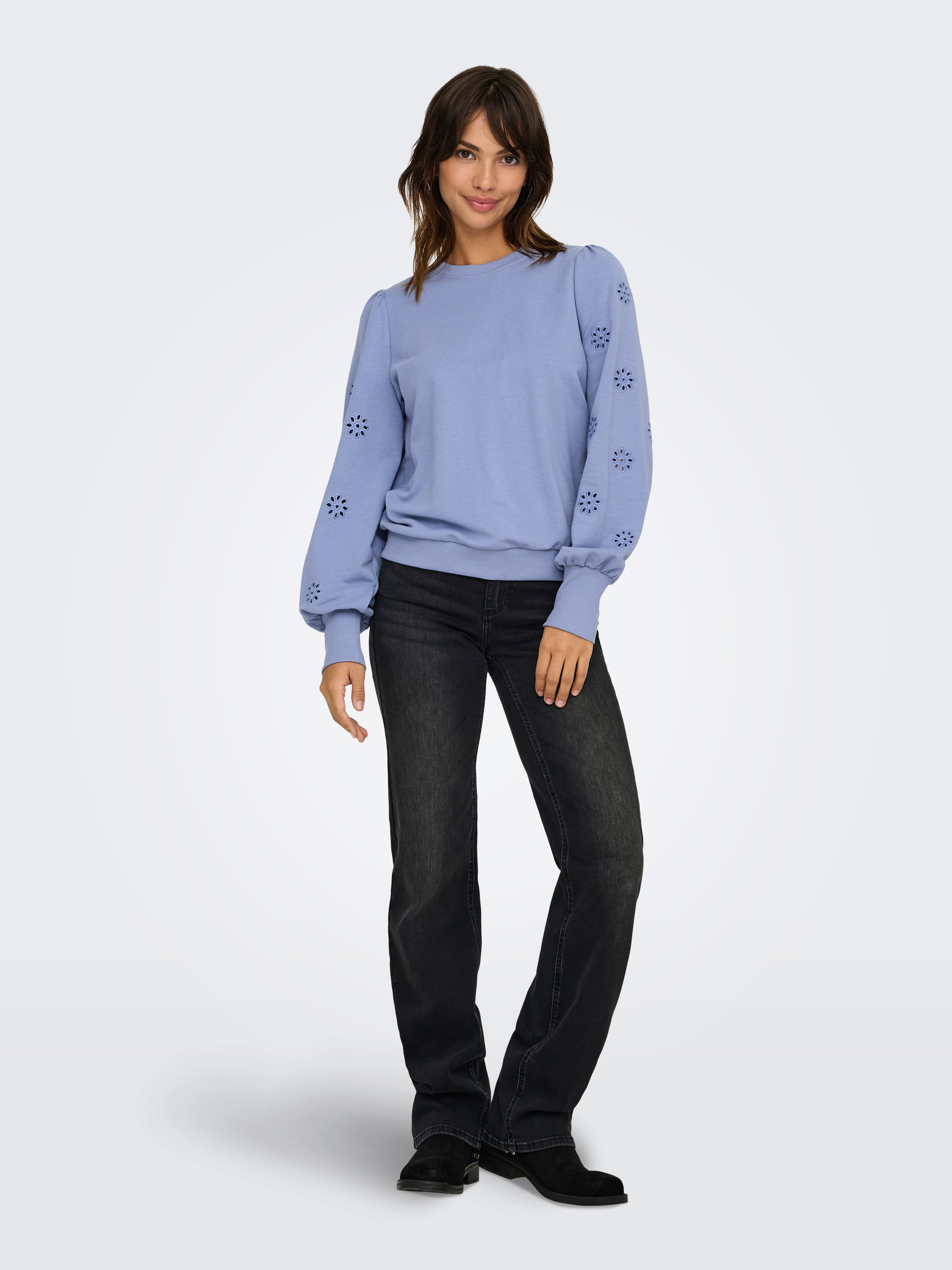 Only Sweatshirt ONLFEMME L/S PUFF EMBROIDERY UB SWT