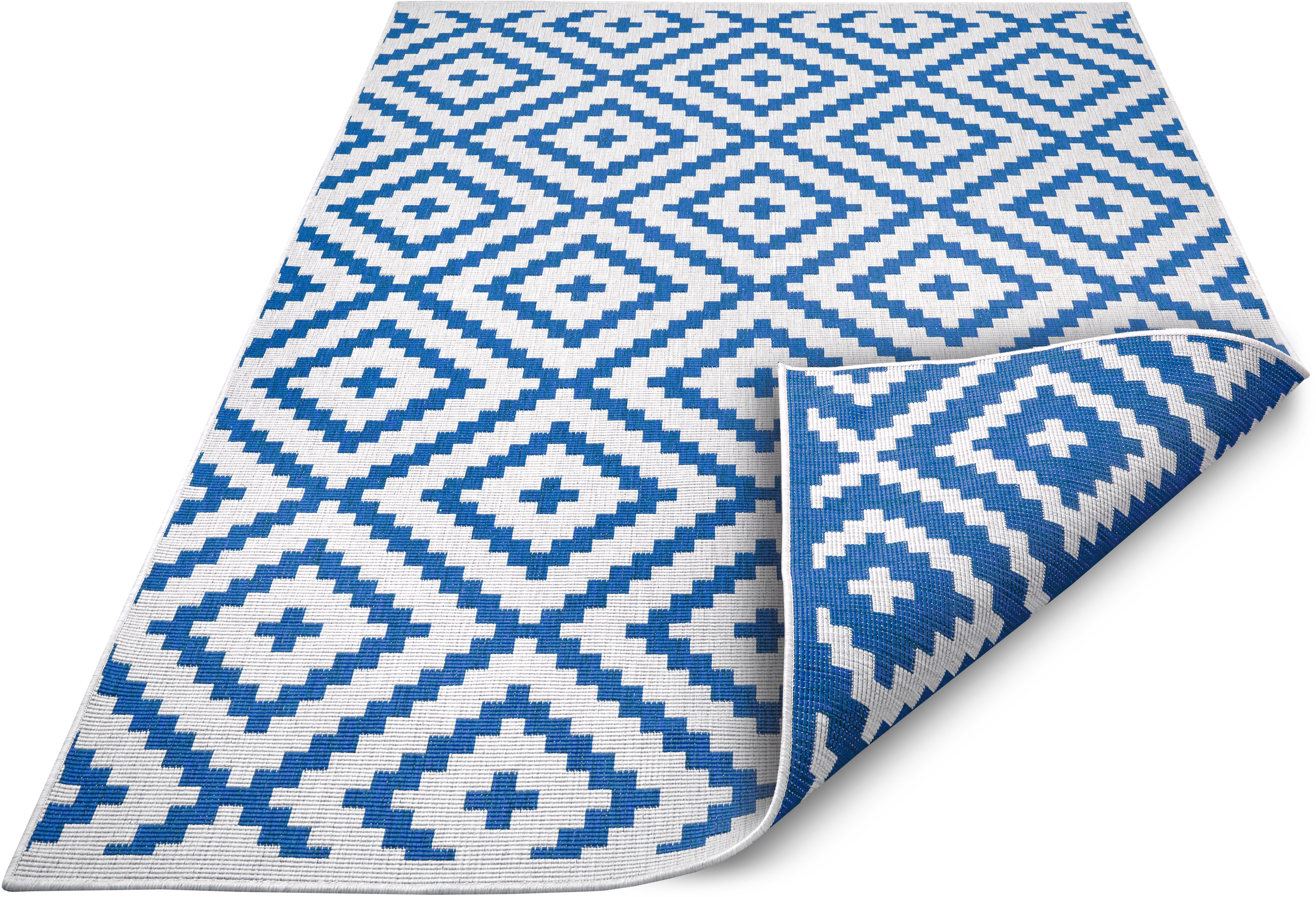 my home Vloerkleed Ronda tweezijdig te gebruiken kleed Sisal-look, platweefsel, in- en outdoor, geometrisch boho design