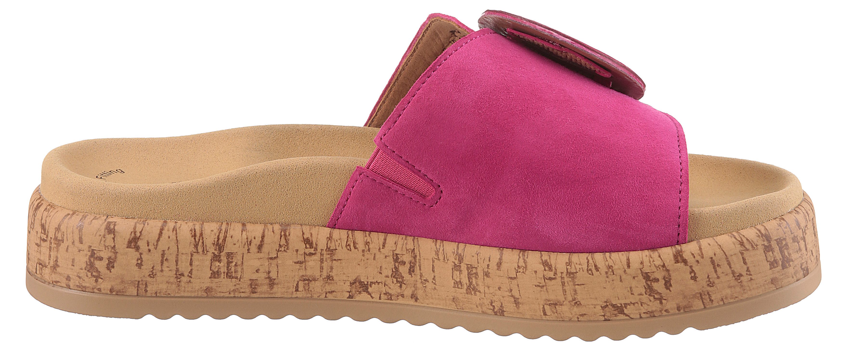 Gabor Slippers , plateau, zomerschoen, comfortabele schoen, best fitting voor goede pasvorm