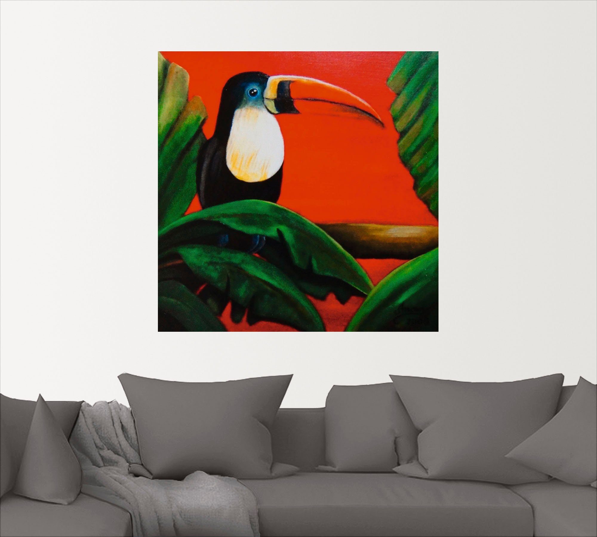 Artland Artprint Toekan als poster, muursticker in verschillende maten