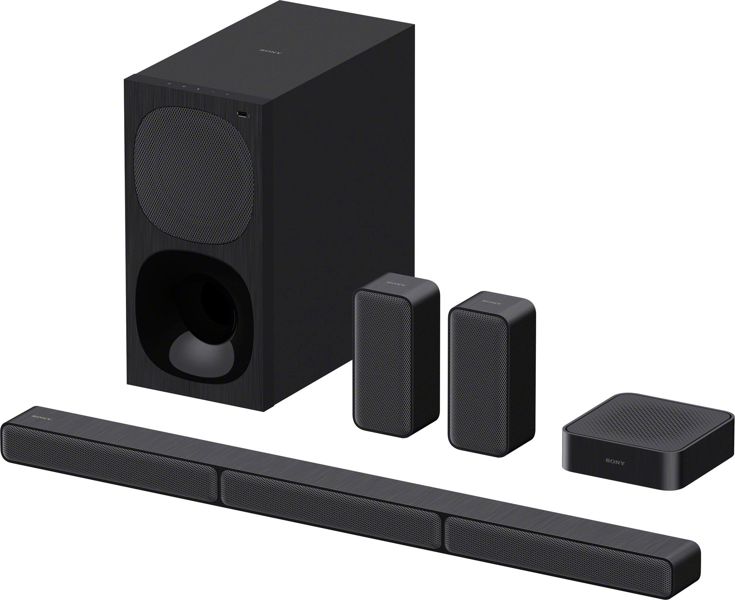 Sony Soundbar HT-S40R kanaal- inclusief bedrade subwoofer, draadloze rear-luidsprekers