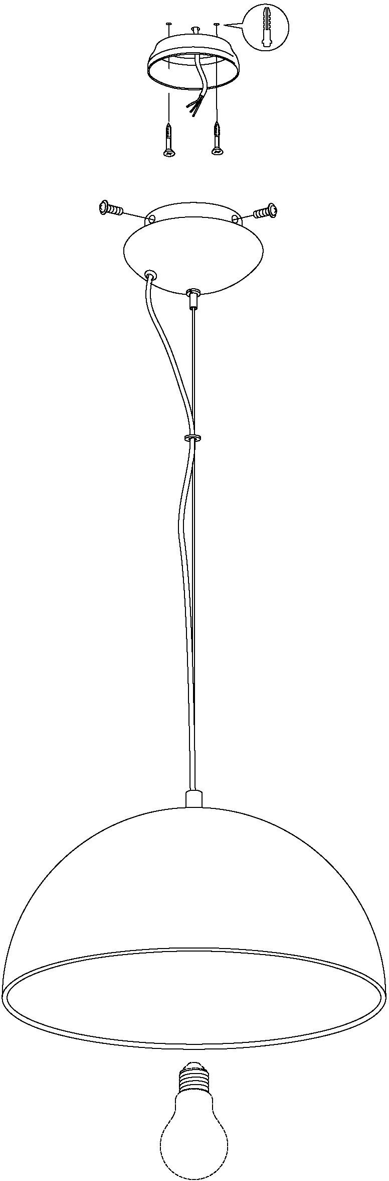 EGLO Hanglamp GAETANO 1 Pendellampe, Stahl, E27, Hängelampe, Esstischlampe, Lampe Hanglamp, dimbaar (1 stuk)