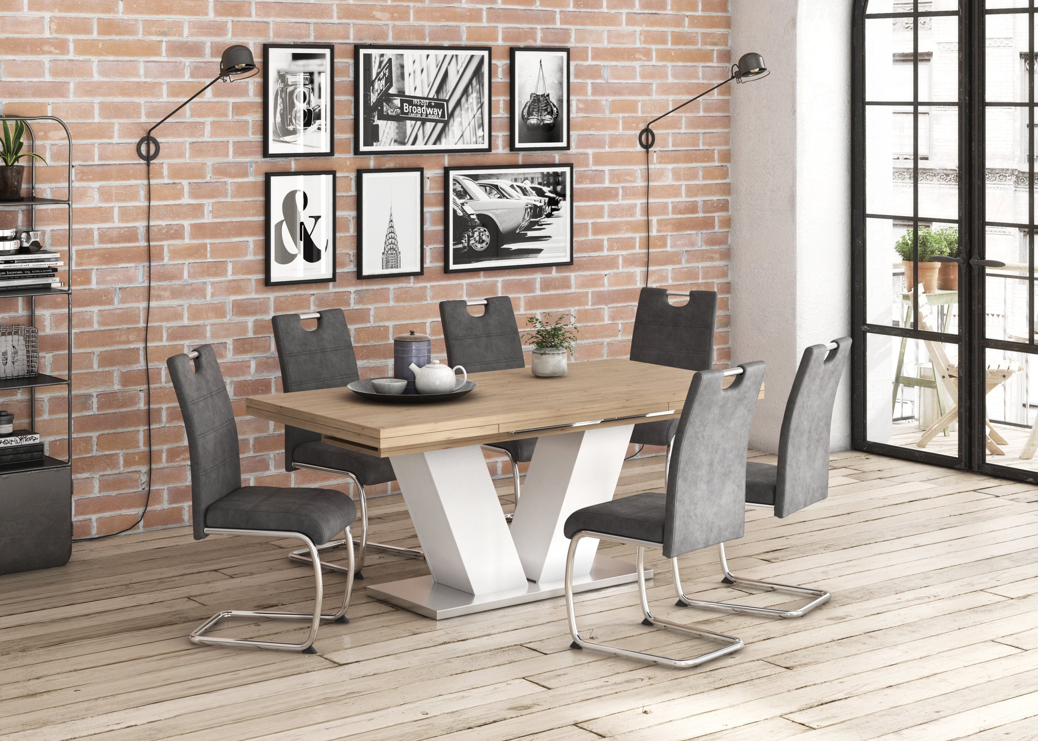 HELA Vrijdragende stoel Flora, eetkamerstoelen