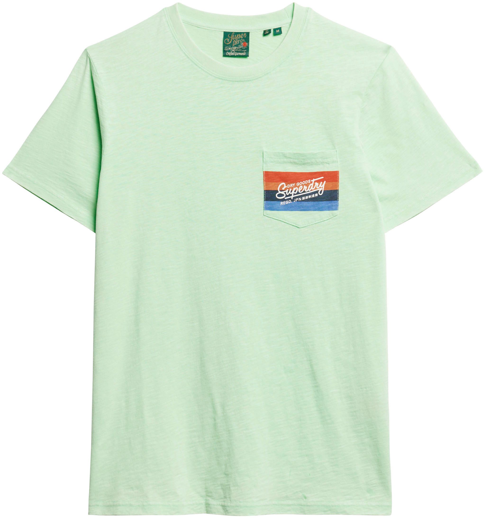 Superdry Shirt met print SD-CALI STRIPED LOGO T SHIRT