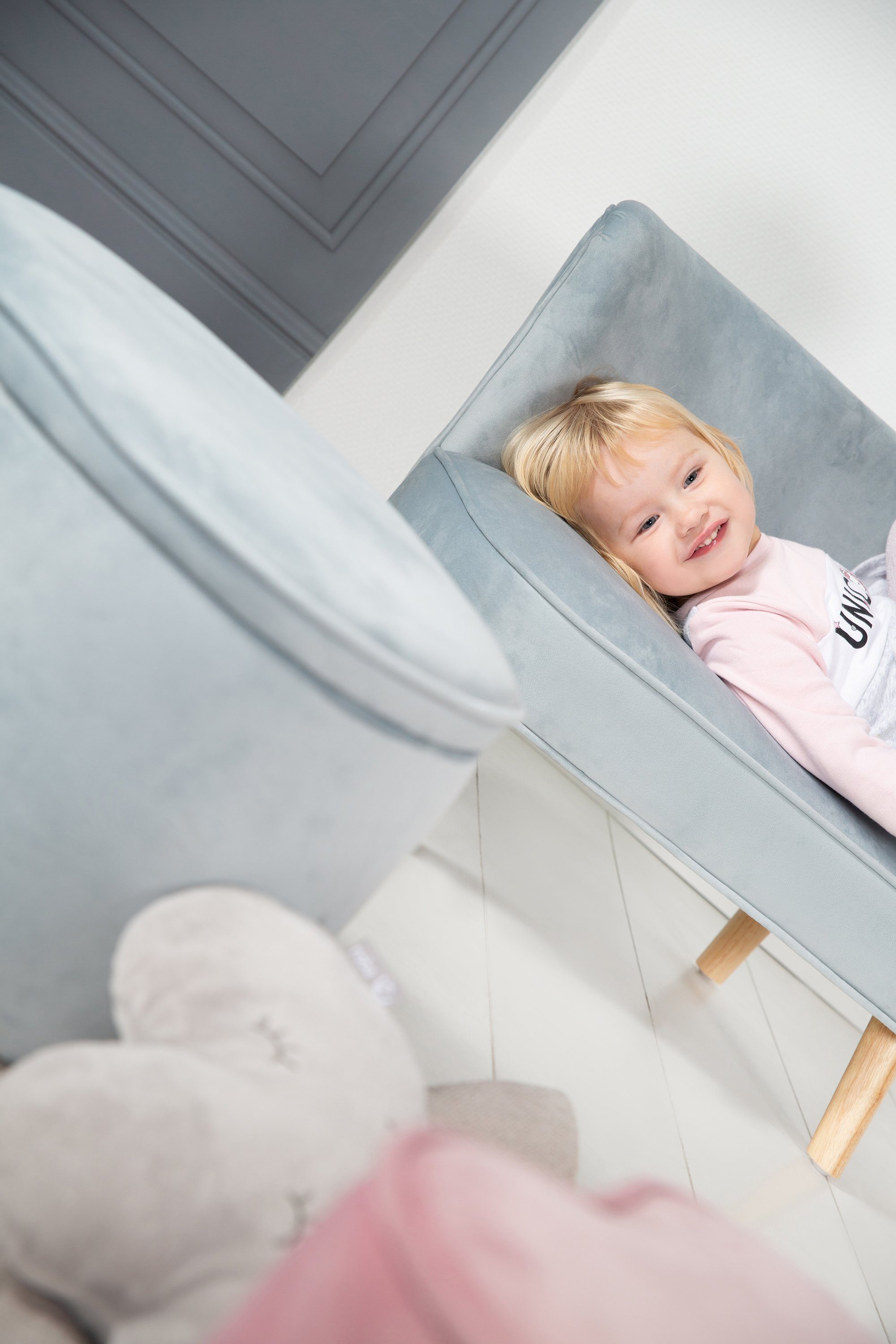 Roba® Kinderbank Lil Sofa met houten voetjes