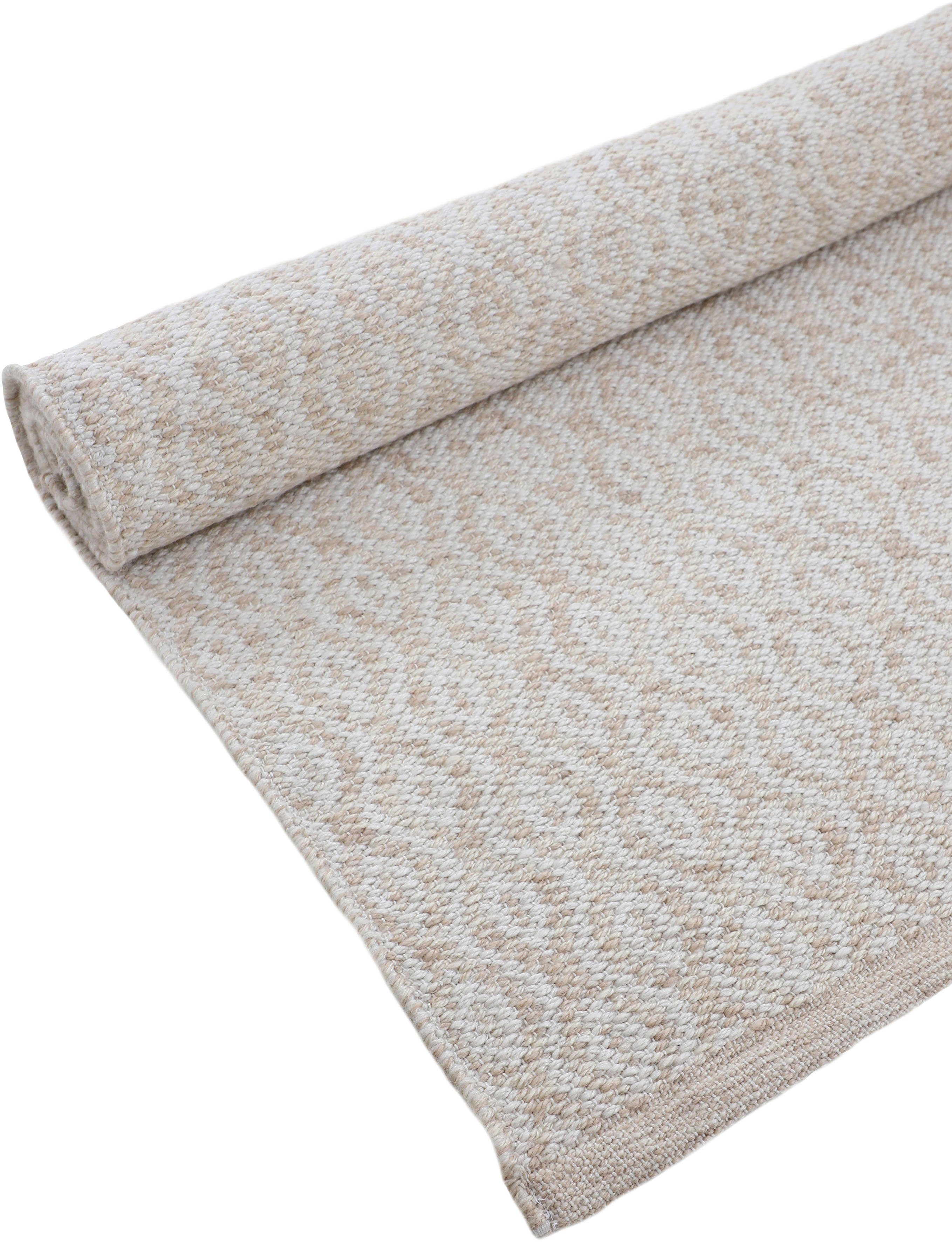 carpetfine Vloerkleed Frida 202 Omkeerbaar tapijt, 100% gerecycled materiaal (PET), vlakweefsel, sisal uitstraling