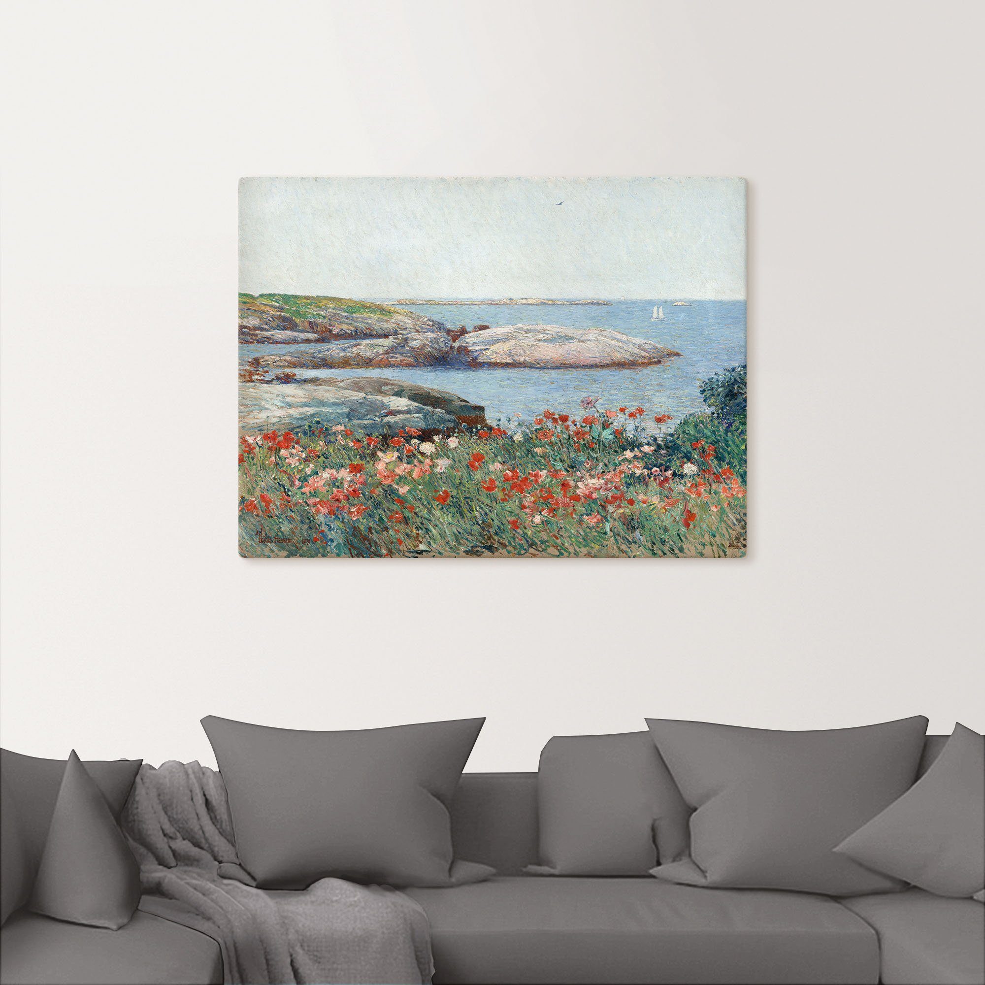 Artland Artprint op linnen Klaproos, Isles of Shoals. 1891