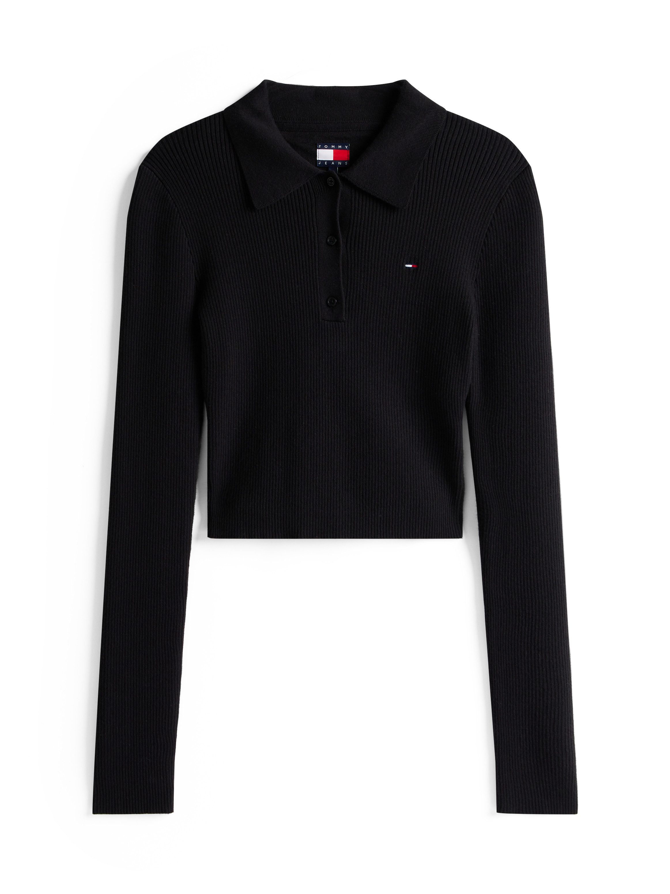 TOMMY JEANS Trui met polokraag TJW ESSENTIAL POLO LS SWEATER