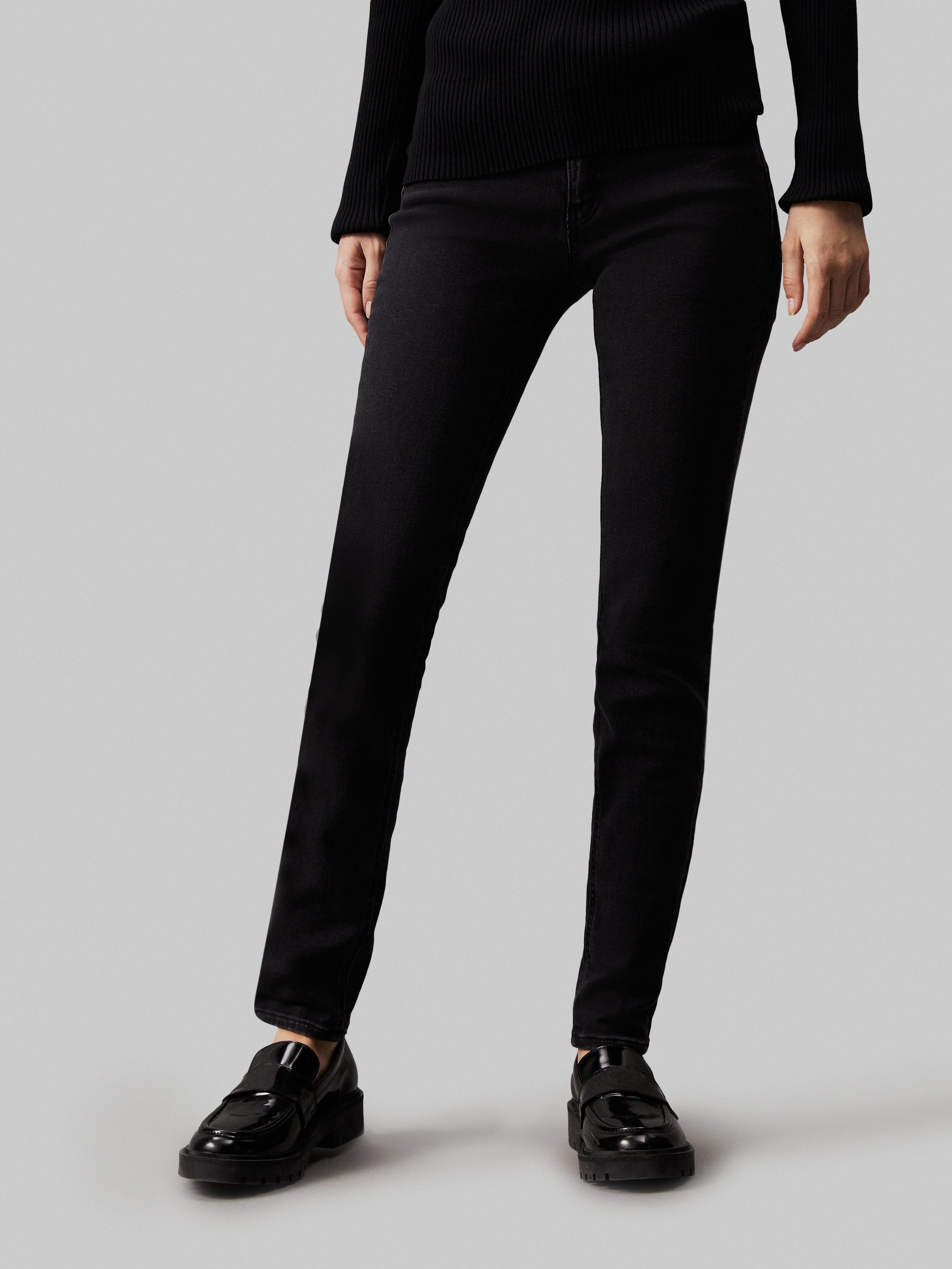 Calvin Klein Skinny fit jeans Mid rise skinny in 5-pocketsstijl
