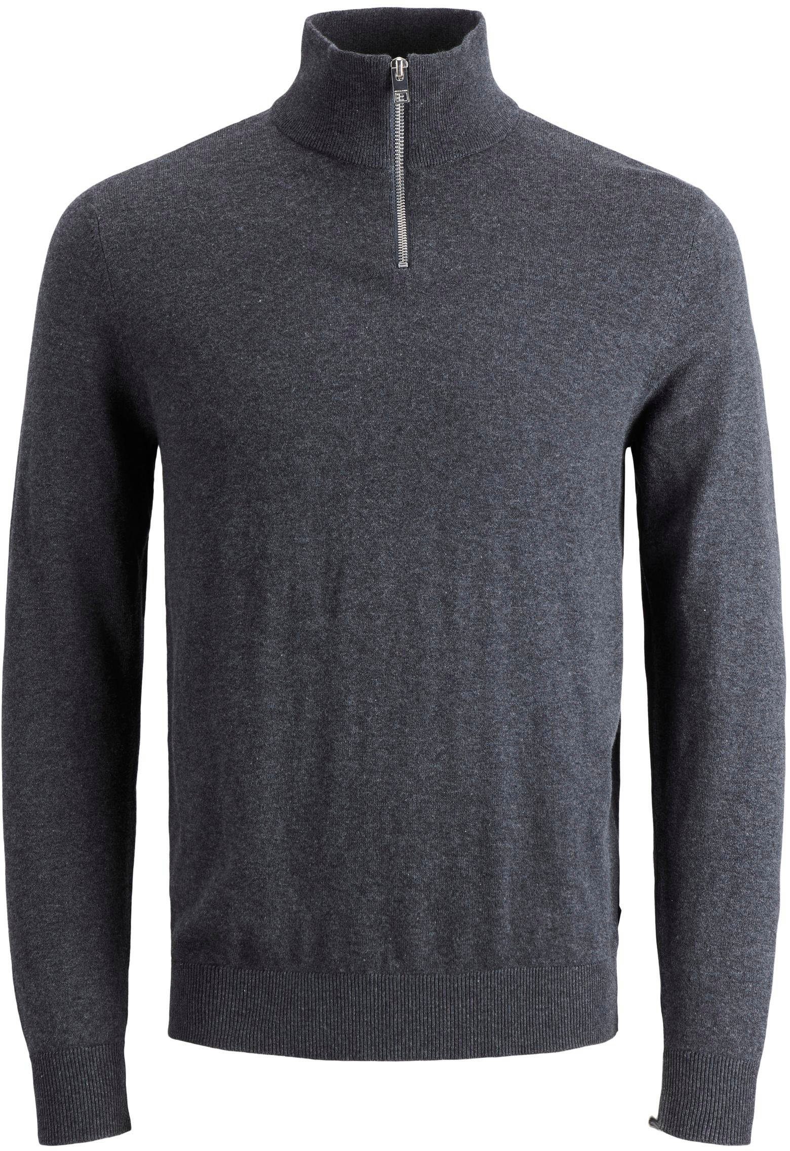 Jack & Jones Trui met ronde hals EMIL KNIT HALF ZIP