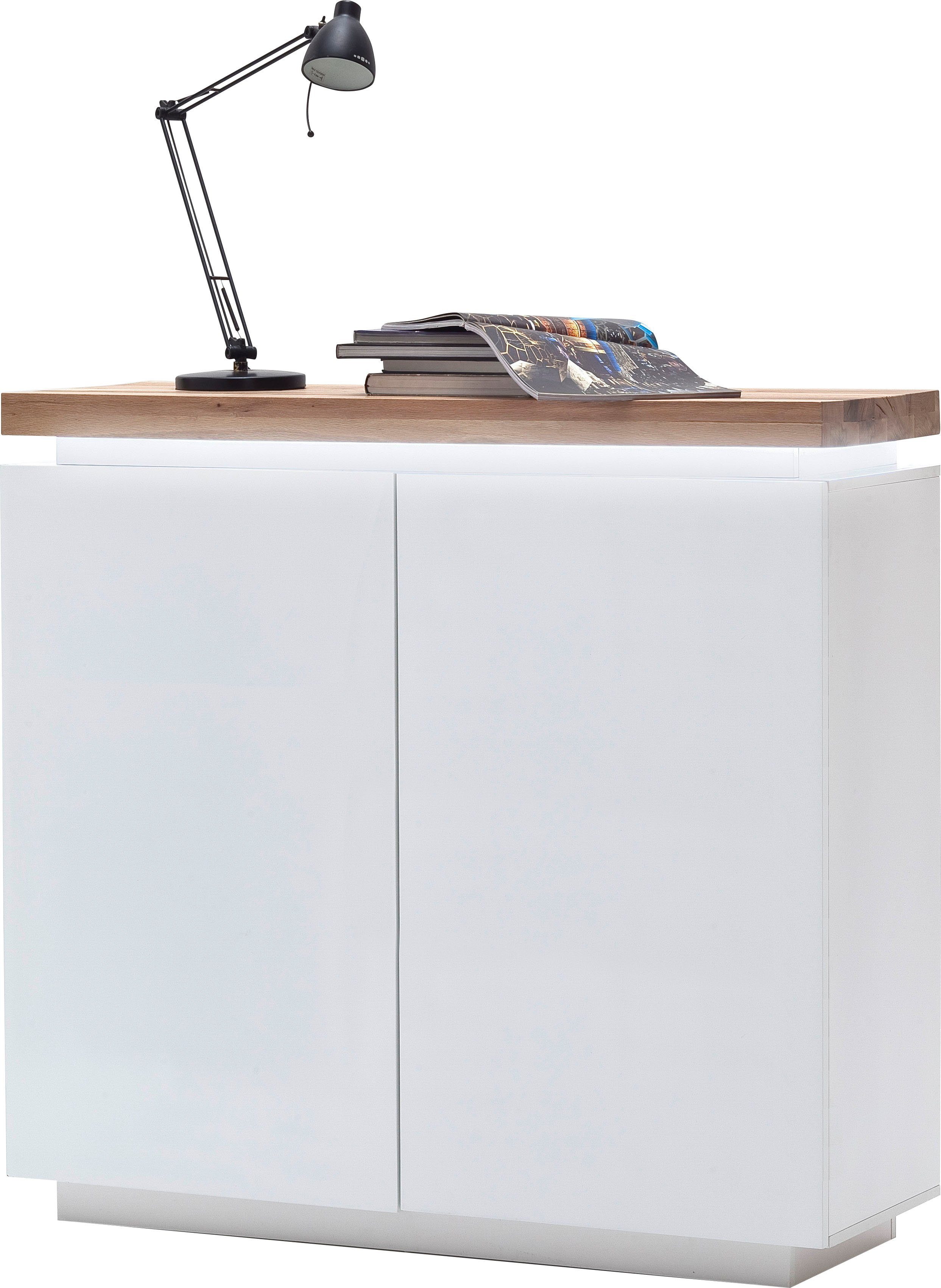 MCA furniture Highboard Romina met ledverlichting wit dimbaar, incl. afstandsbediening