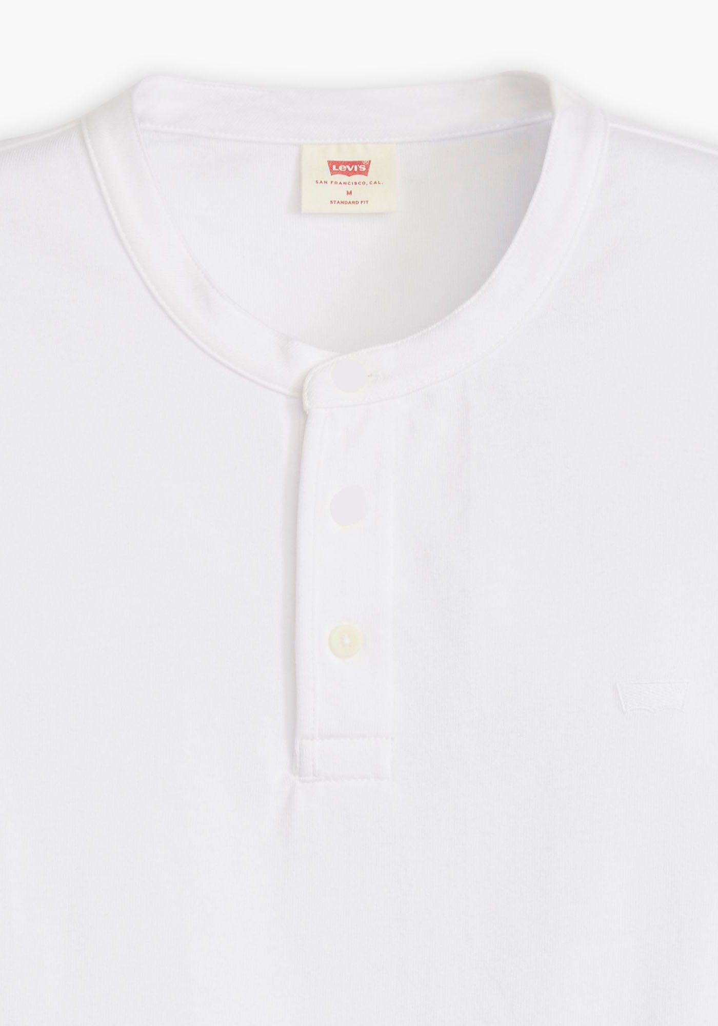 Levi's Henleyshirt met geborduurd logo