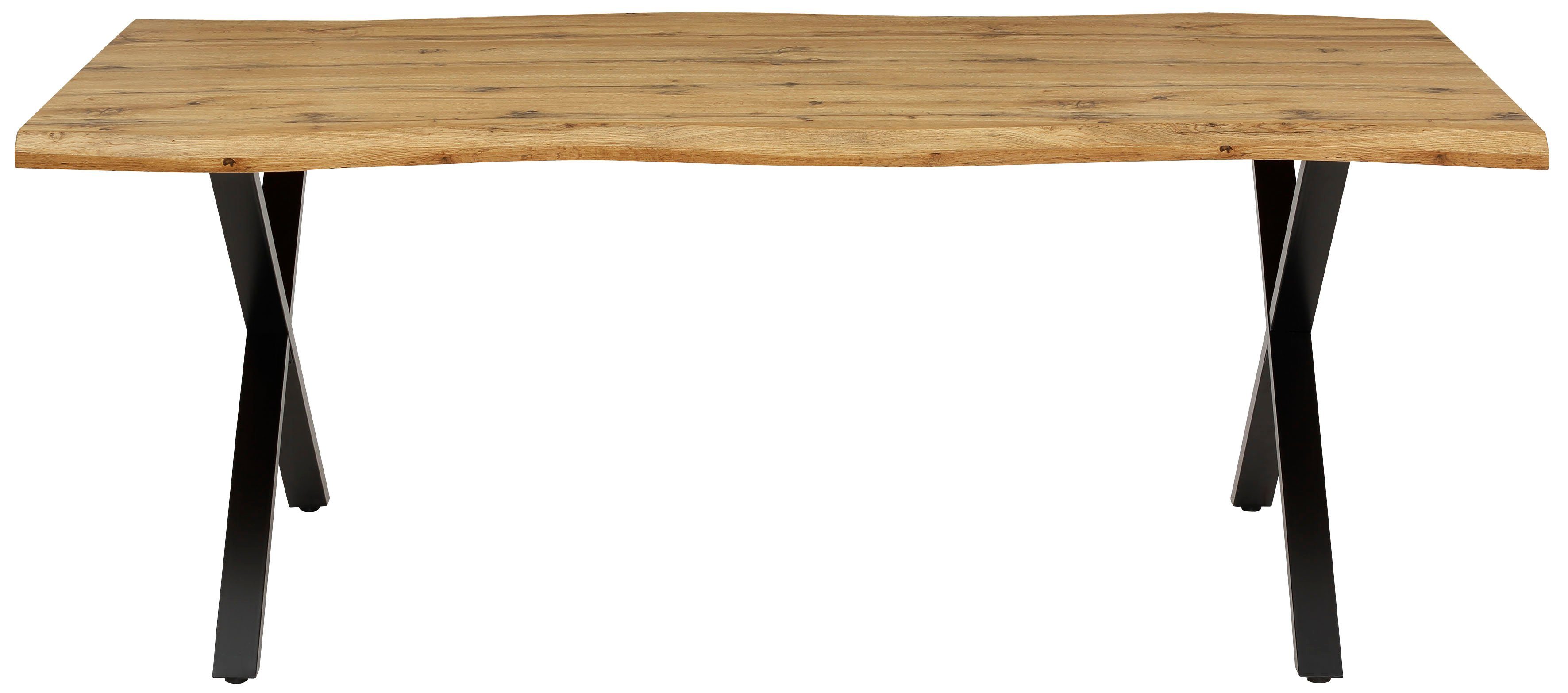 HELA Eettafel GRETA BESTSELLER Boomrandtafel (nabootsing), verschillende maten, 46mm dikte, keukentafel