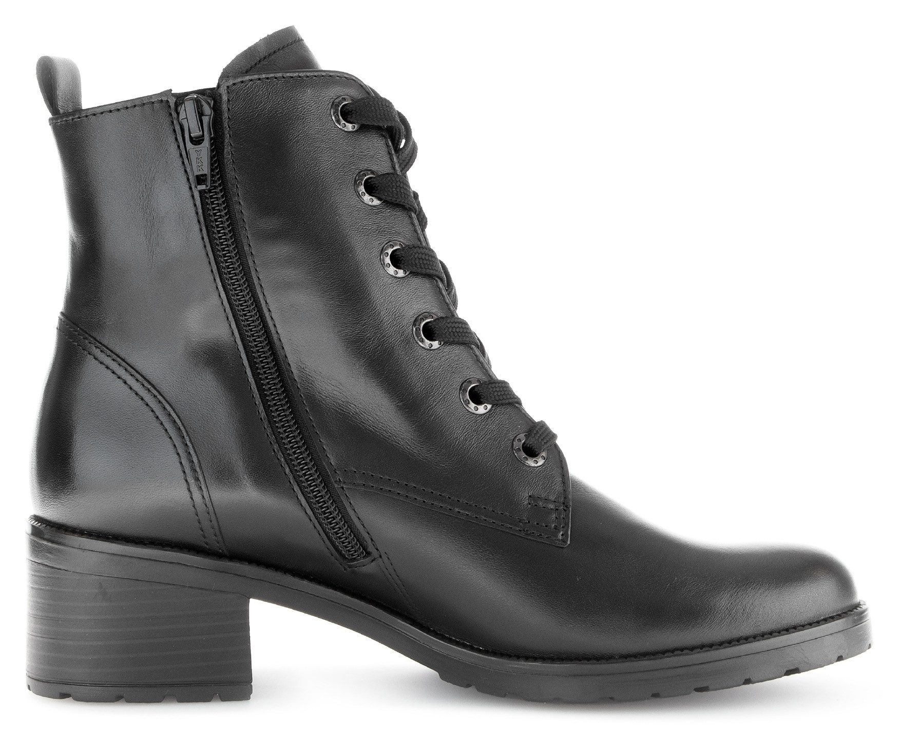 Gabor Veterlaarsjes Tunis blokhak, veterschoenen, comfort schoen met aantrekloop, g-breedte