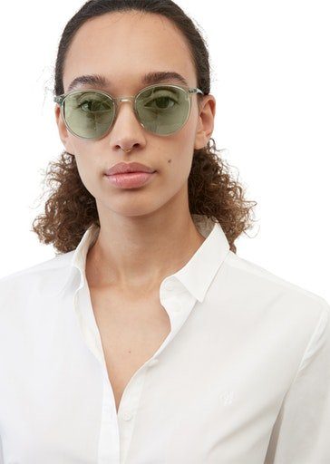Marc O'Polo Overhemdblouse Blouse, kent collar, long sleeved, slim fit, classic style,