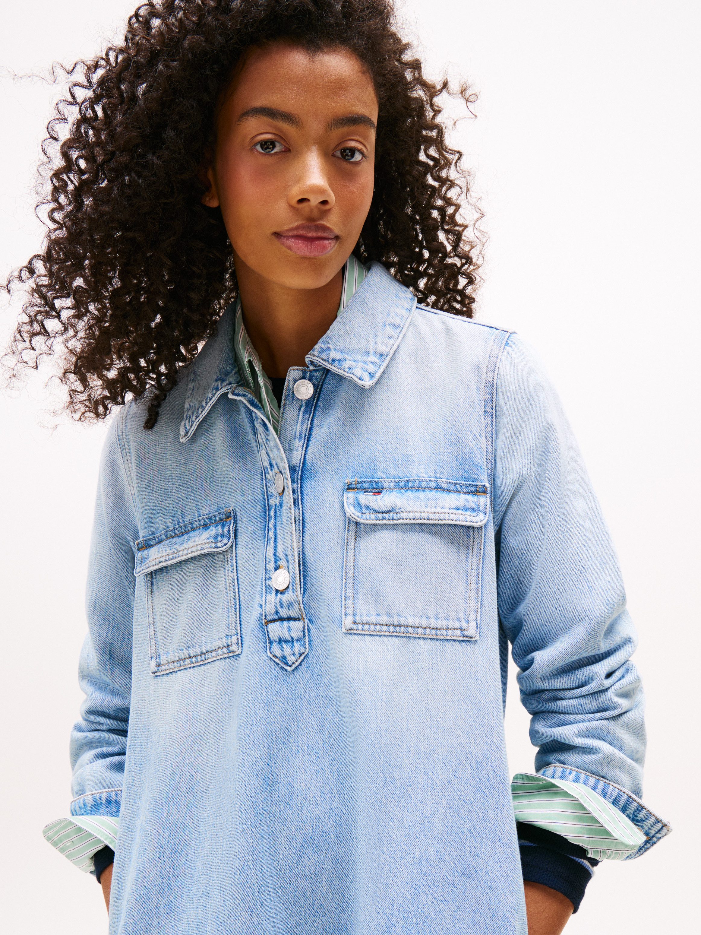 TOMMY Jeans jurk A-LINE DENIM DRESS DI2015