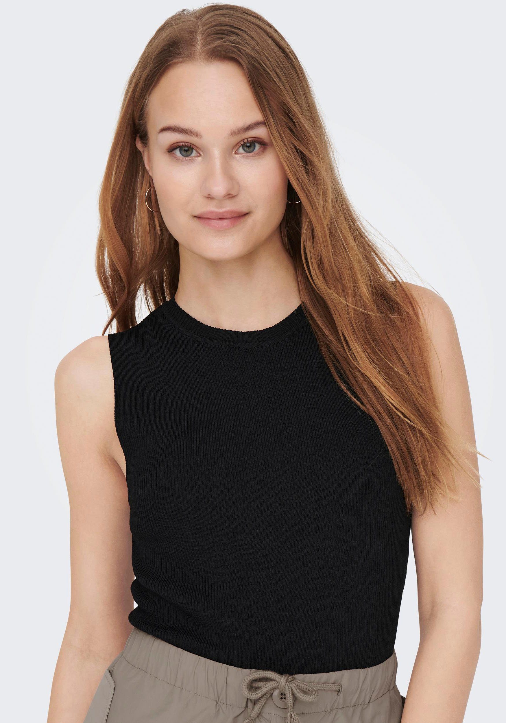 Only Gebreide top ONLMAJLI S/L TOP KNT NOOS
