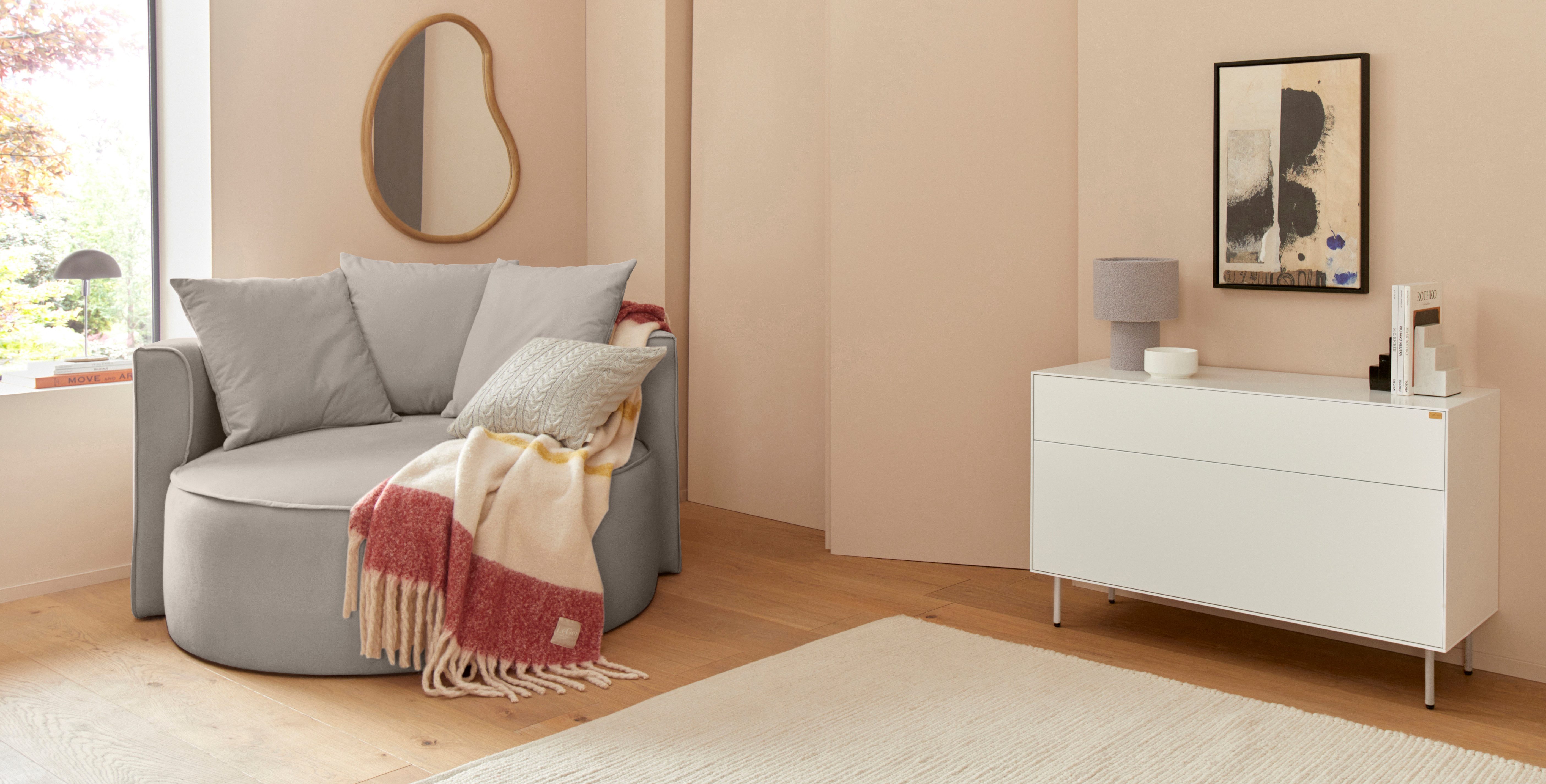 LeGer Home by Lena Gercke XXL-fauteuil Isalie, stoel in moderne kleuren, leesstoel, loveseat, grote stoel