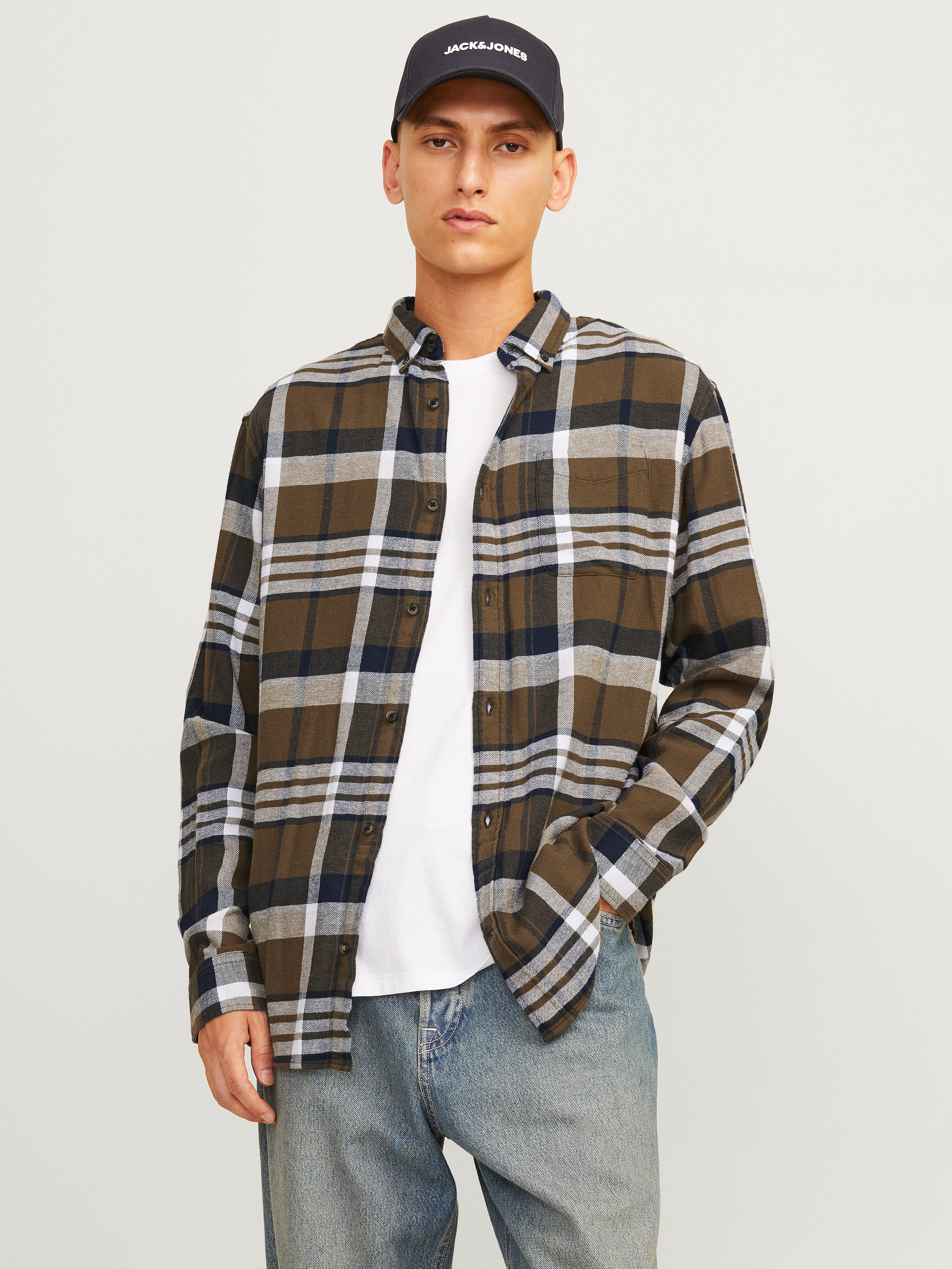 Jack & Jones Geruit overhemd JJECLASSIC AUTUMN CHECK SHIRT LS SN