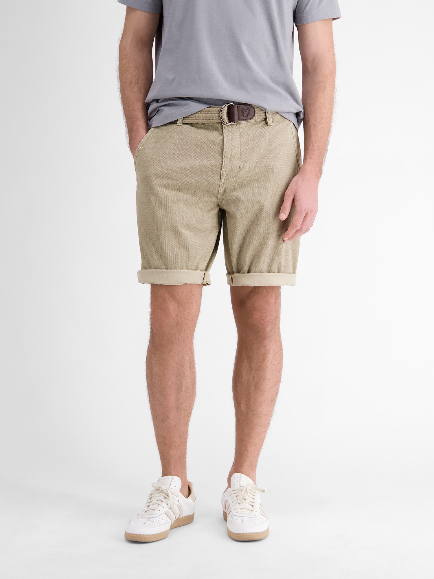 Lerros Bermuda LERROS chino bermuda met riem (set)