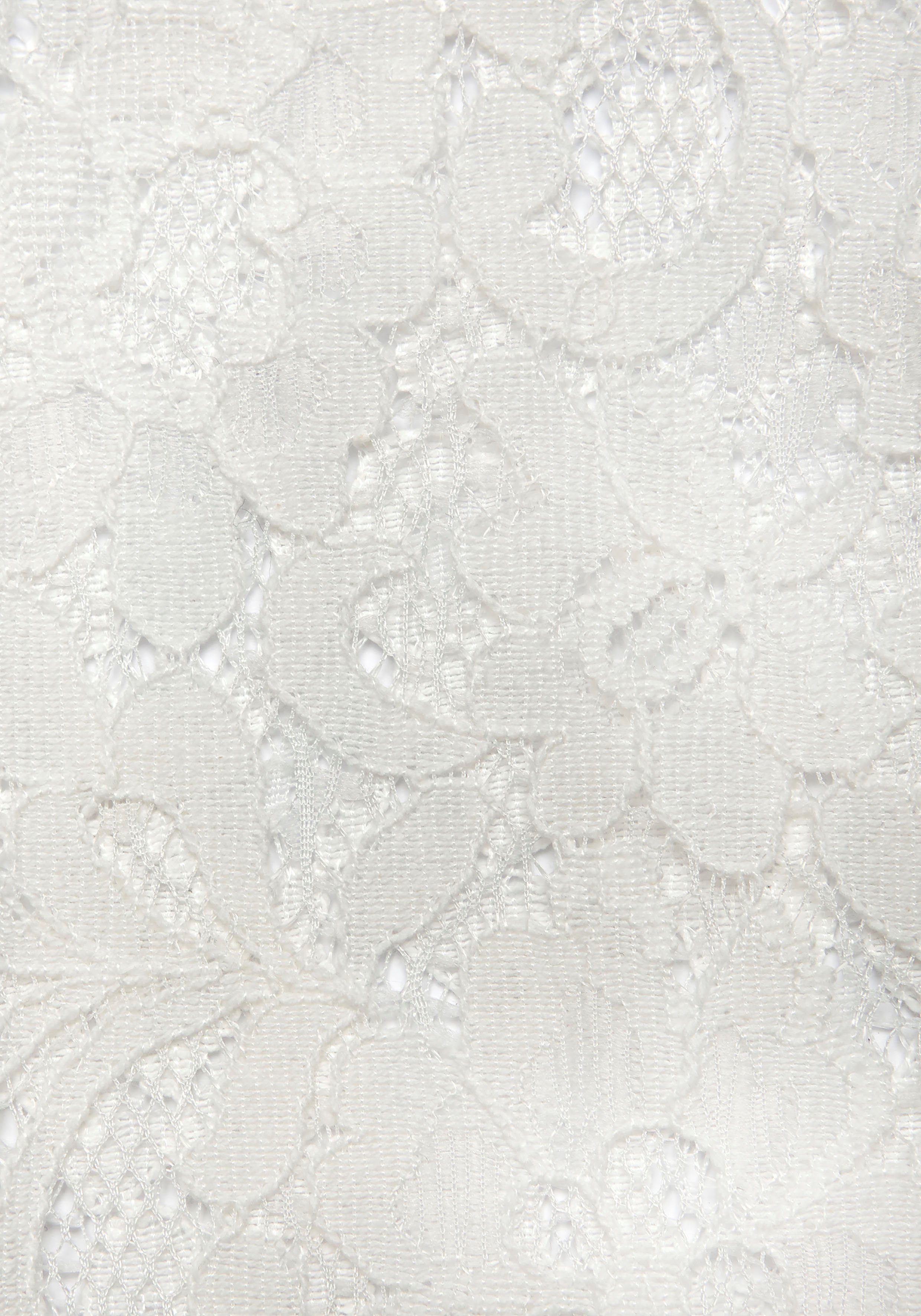 Lascana Kanten blouse met overhemdkraag kanten blouse transparante blouse feestelijk