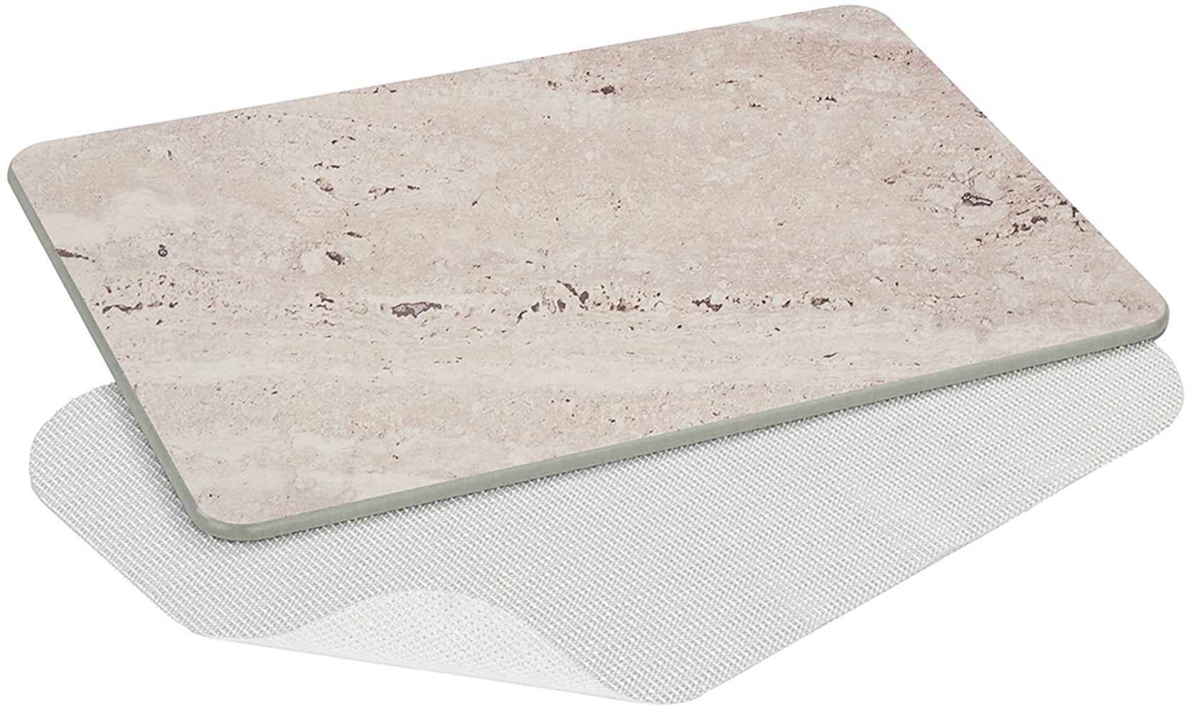 WENKO Badmat Model Puna antislip, sterk waterabsorberend, van kiezelgur (1 stuk)