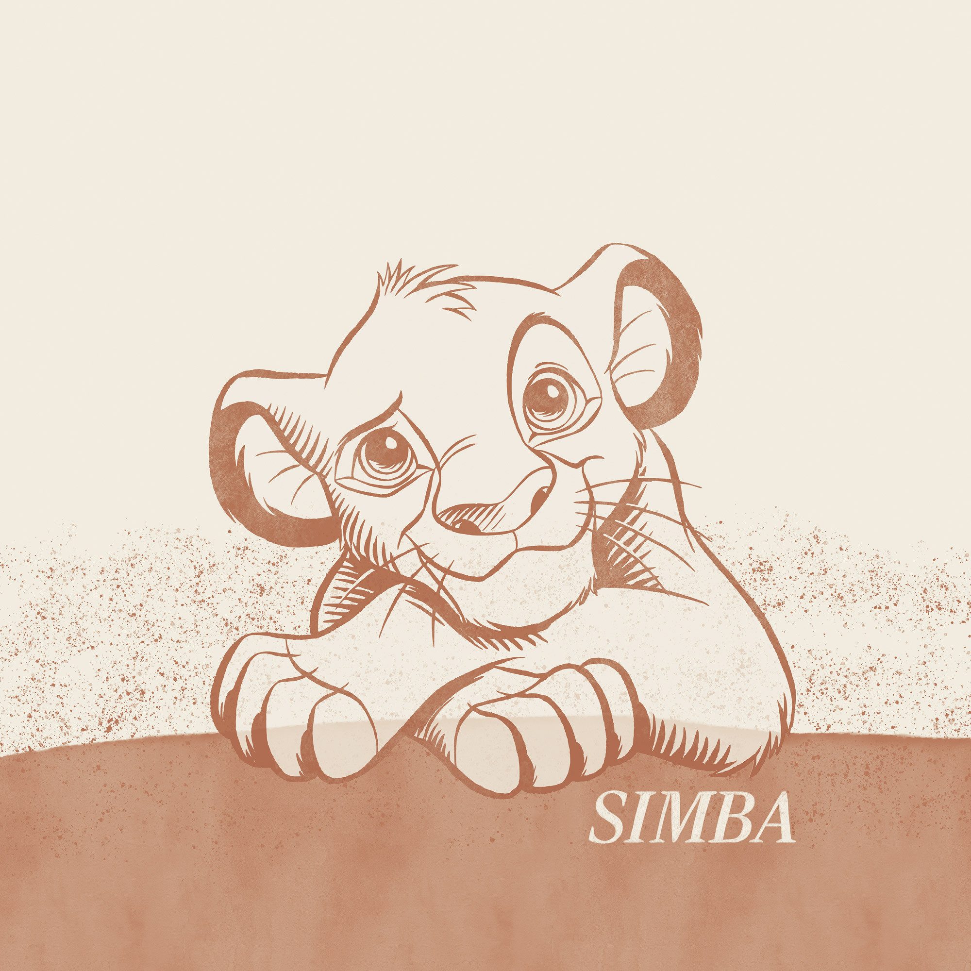 Komar Artprint op linnen Disney The Lion King It´s Simba 40 x 50 cm (breedte x hoogte) - kinderkamer, decoratie (1 stuk)