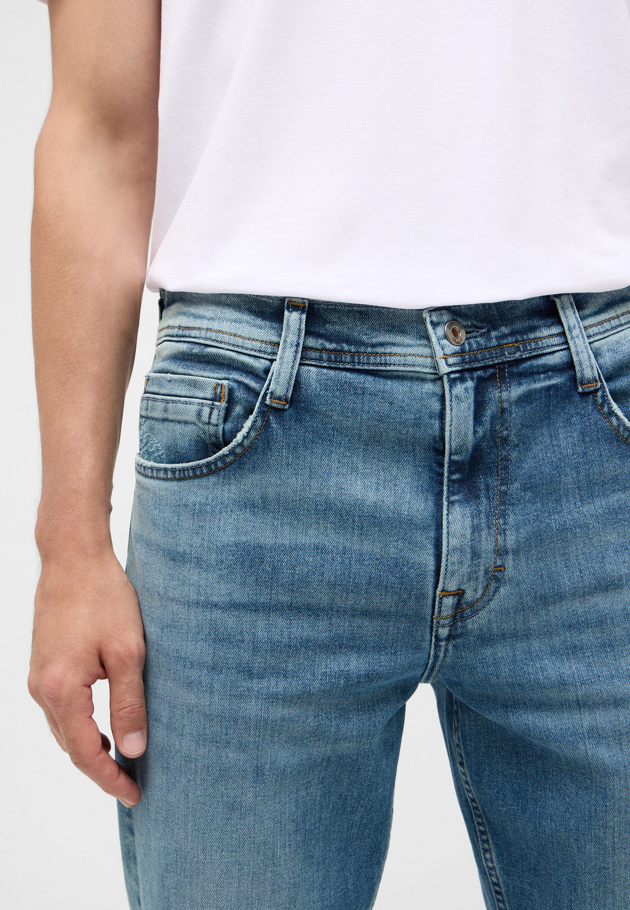 MUSTANG Tapered jeans Heren stijl Denver taps