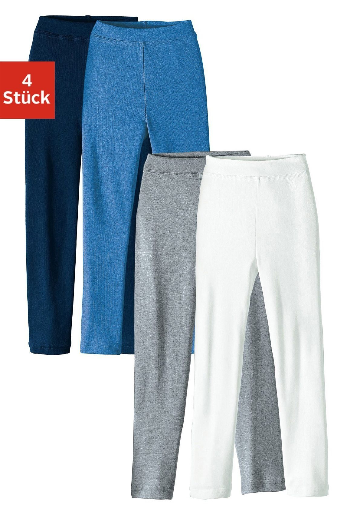 H.I.S Lange onderbroek voor jongens en meisjes (set, 4 stuks)