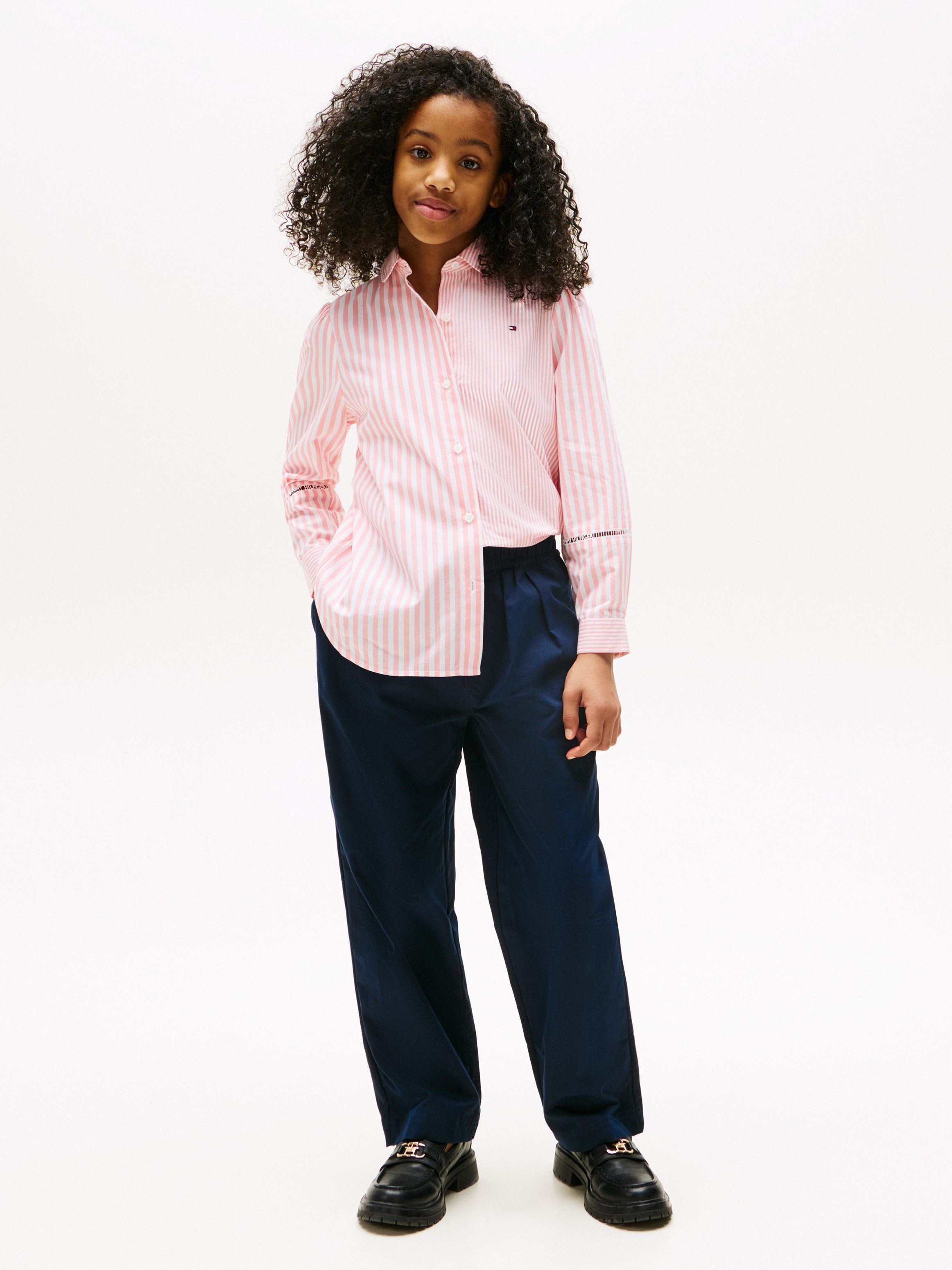 Tommy Hilfiger Bandplooibroek PLEATED STRAIGHT LEG PANT