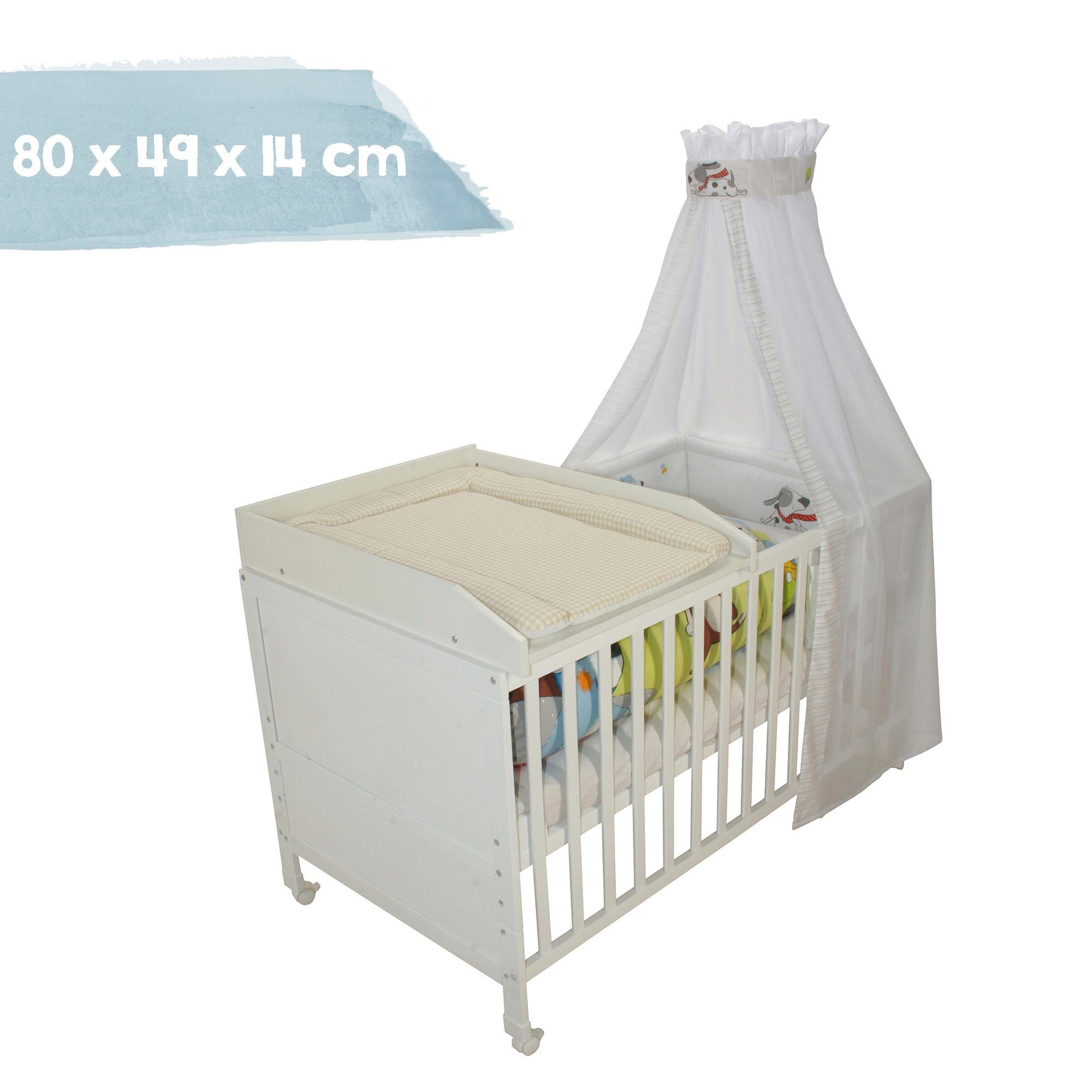 Roba® Verschoonplank Vichy, beige