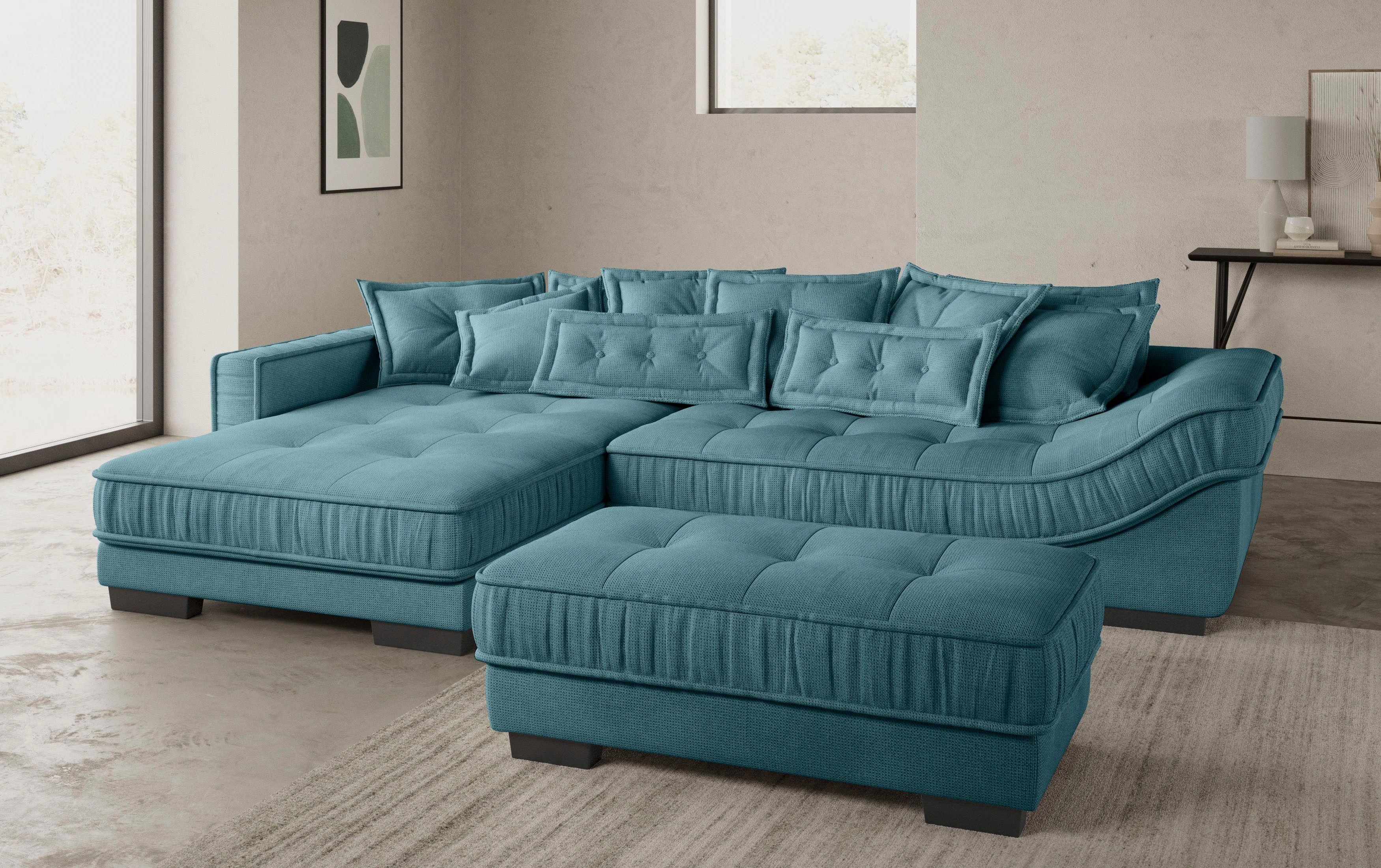 Mr. Couch Hoekbank Diwan II DuraFlex L-vorm DuraFlex koudschuim bekleding, tot 140 kg, 4 bekledingskwaliteiten