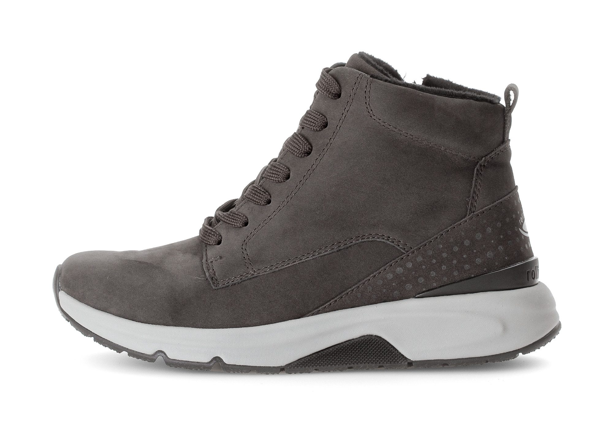 Gabor Rollingsoft Veterschoenen , sleehak, vrijetijdsschoen, high-top sneaker, label op de hiel