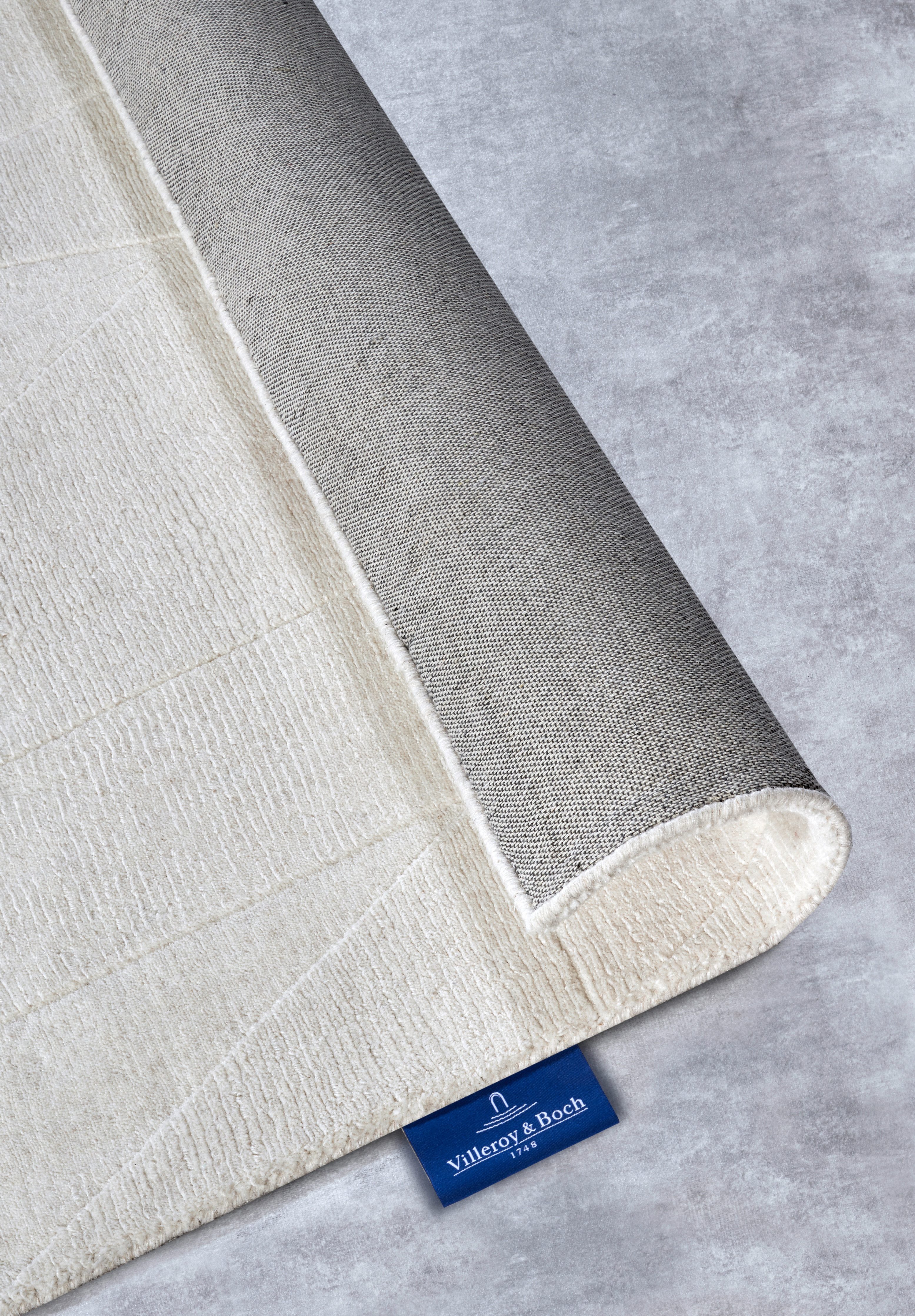 Villeroy & Boch Wollen kleed Ursule Loper, handgeweven, wol, natuur, woonkamer, geometrie, boho