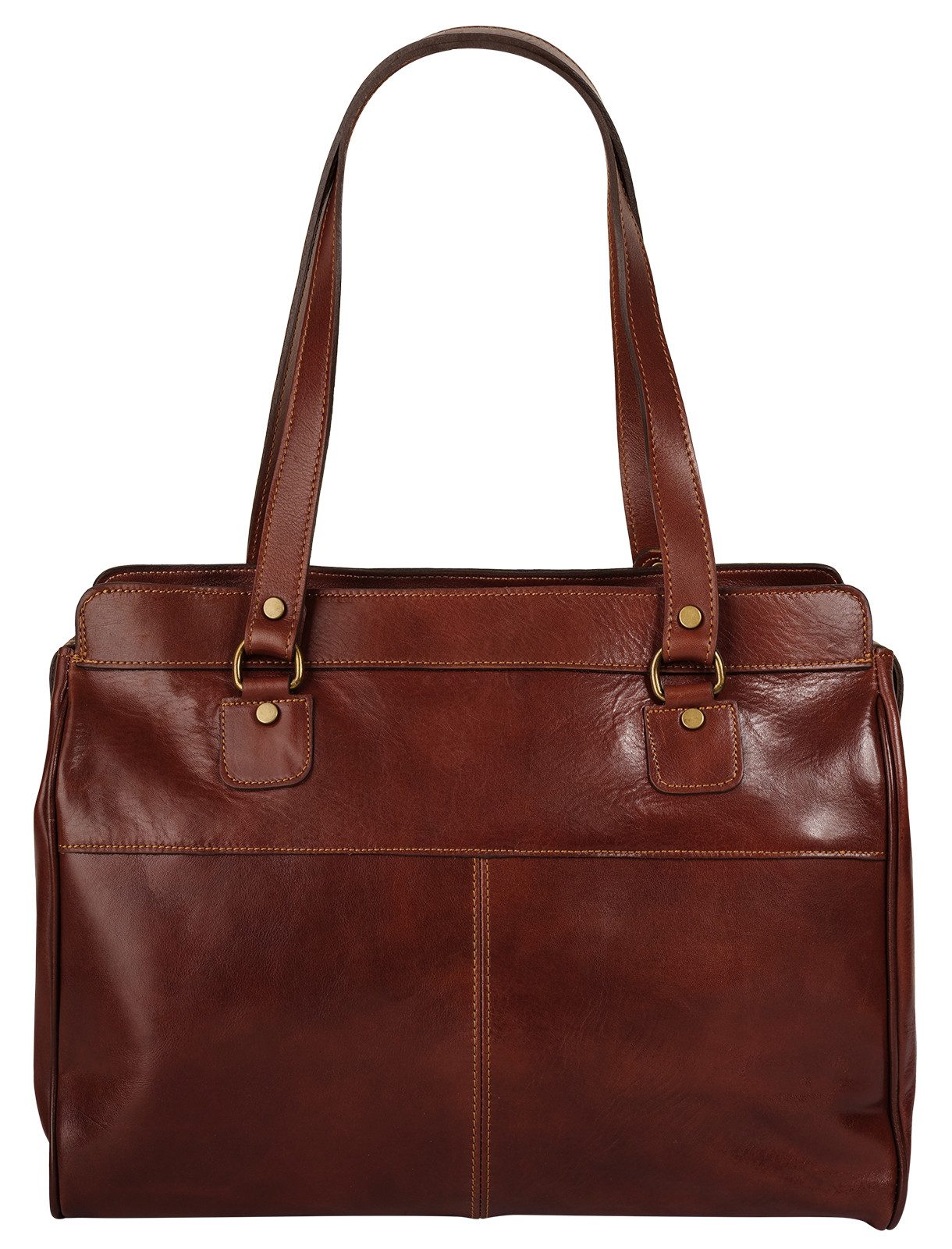 Piké Shopper echt leer, made in italy