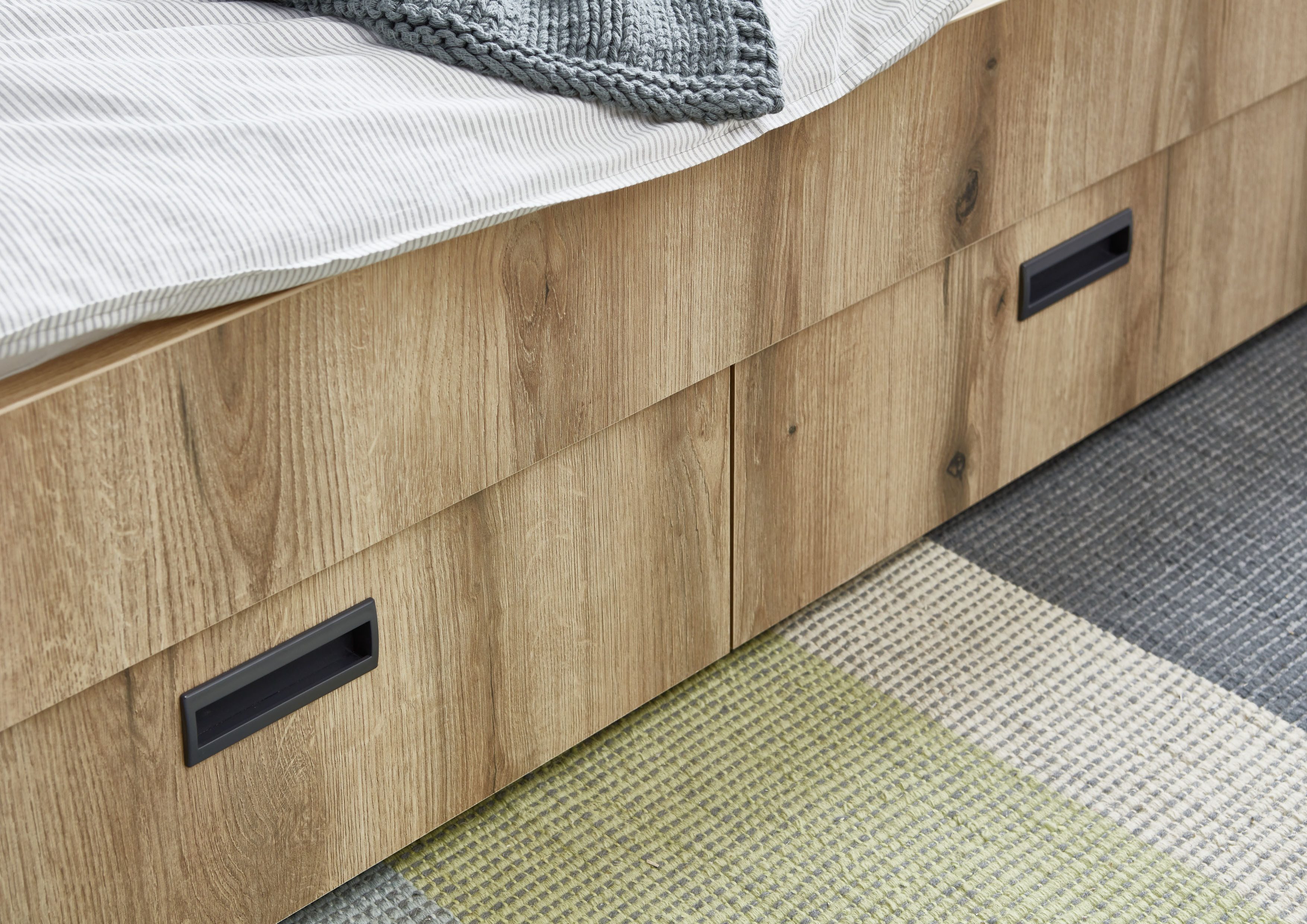 Relita 1-persoonsledikant uitrekbaar tot 180x200 cm, 3 lades, met lattenbodem, 2 kleuren