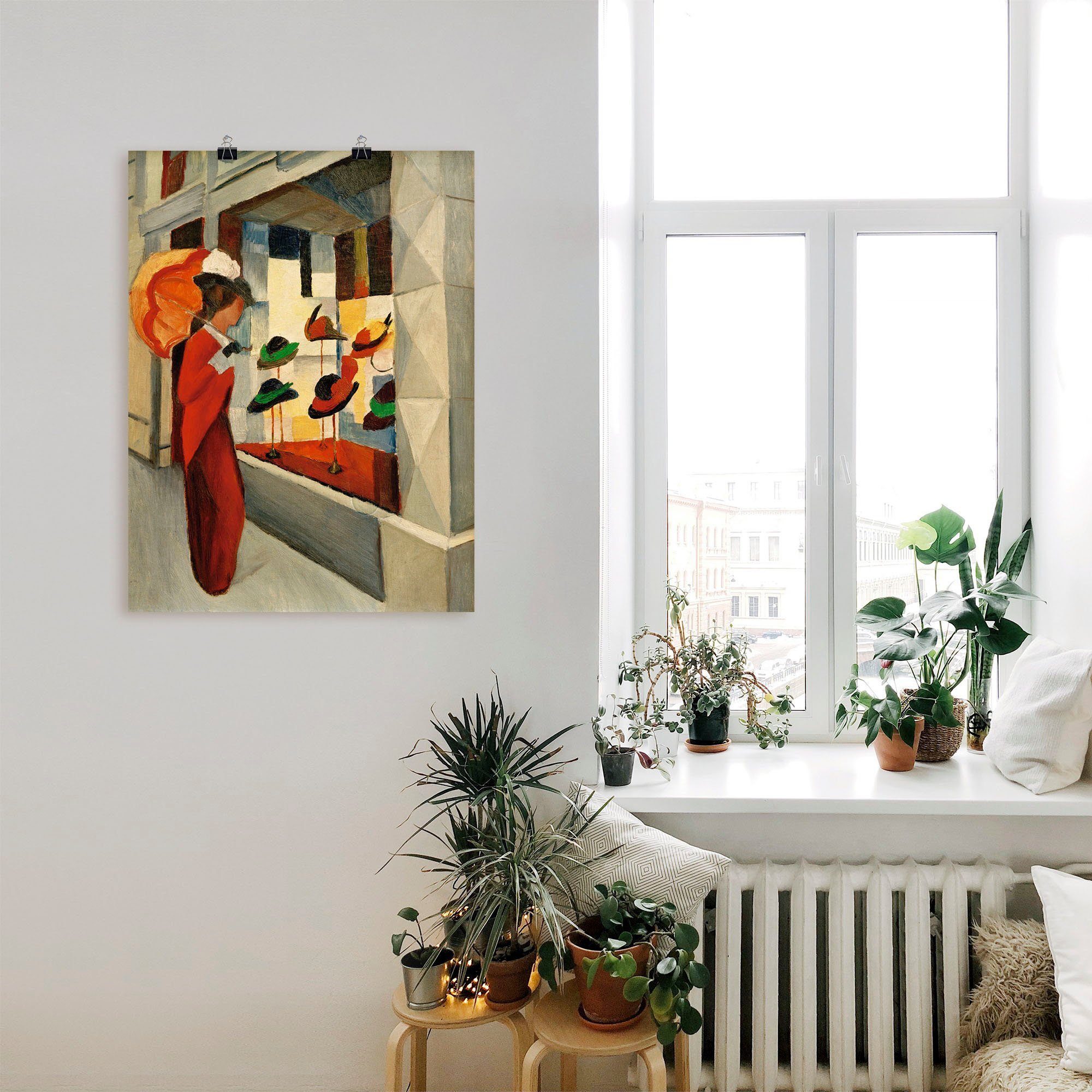 Artland Artprint Hoedenwinkel als artprint op linnen, poster in verschillende formaten maten