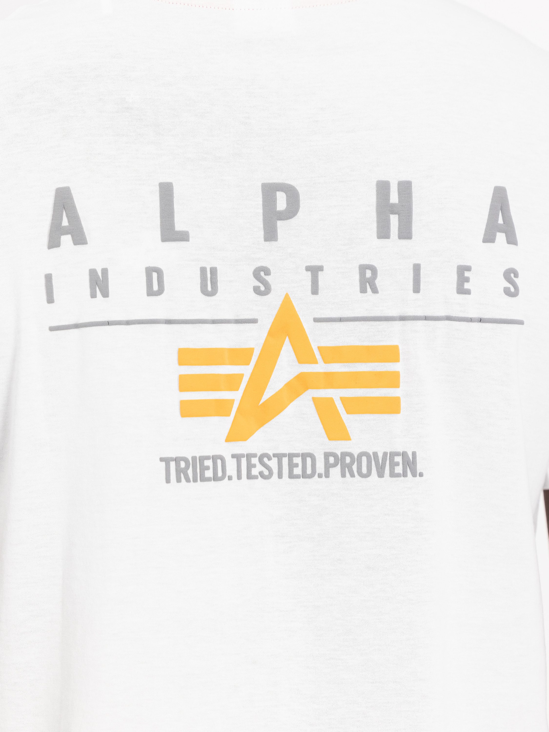 Alpha Industries T-shirt Puff Print Logo Backprint T-Shirt