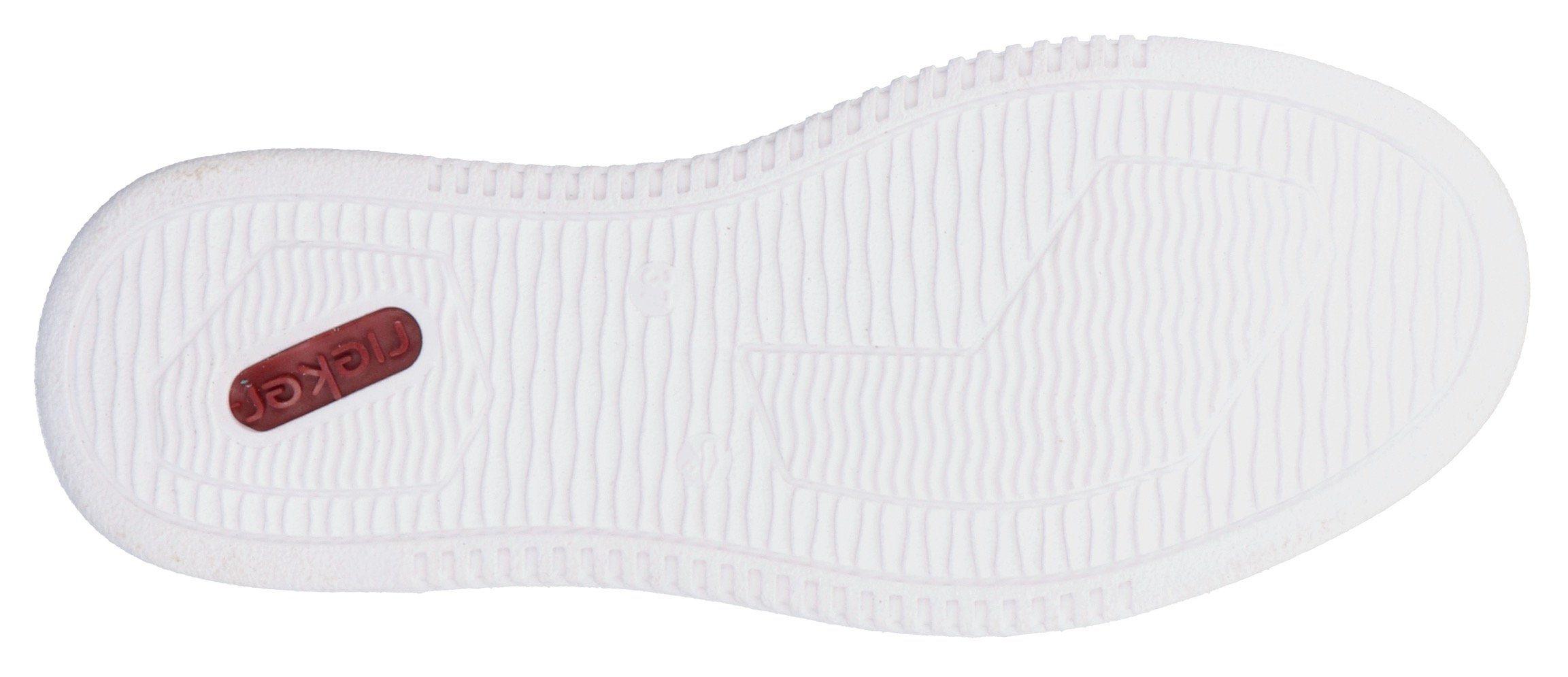 Rieker Plateausneakers met losse inlegzool, vrijetijdsschoen, lage schoen, veterschoen