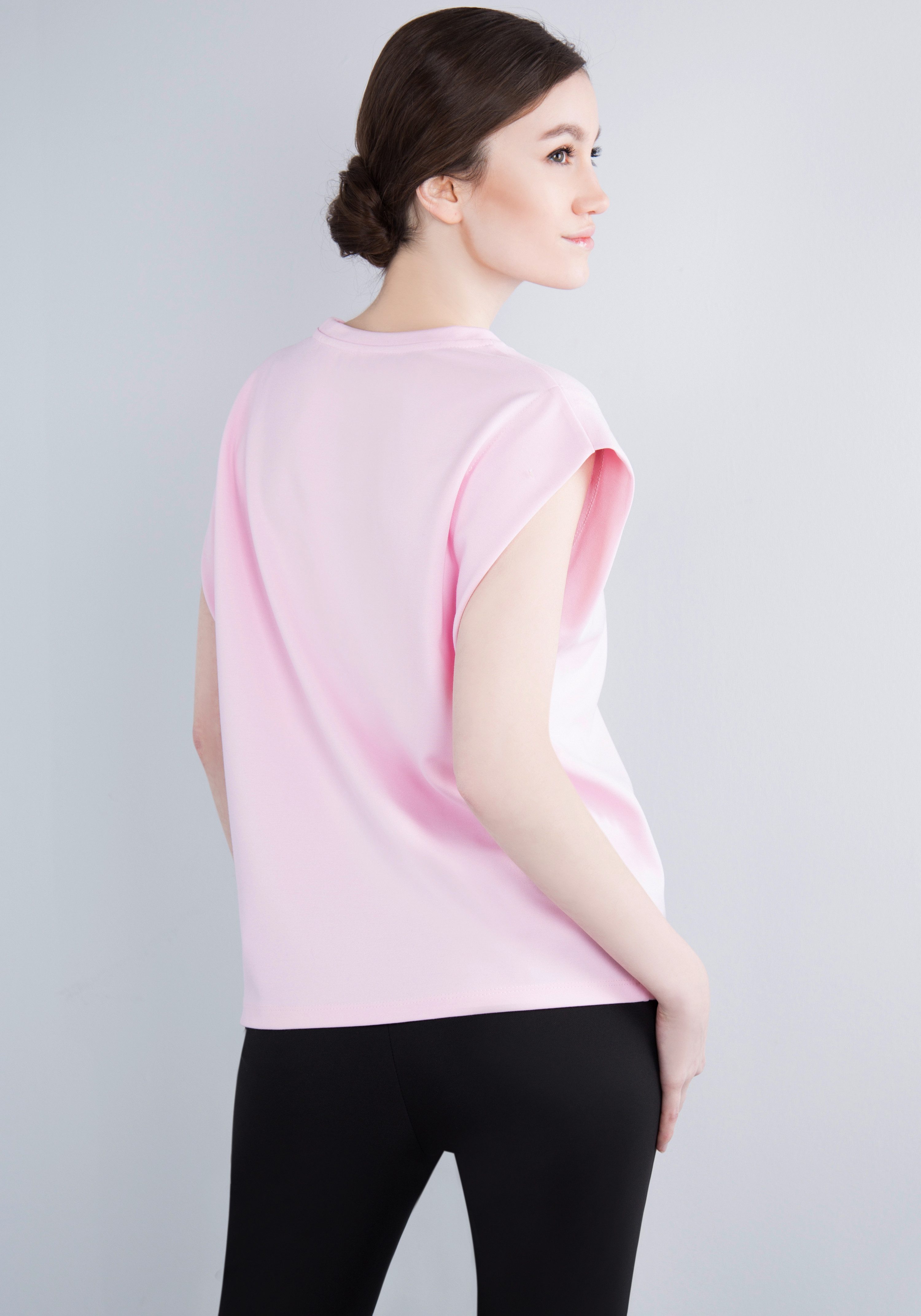 IMPERIAL T-shirt Mouwloos "Punto Milano" shirt met omgeslagen armsgaten