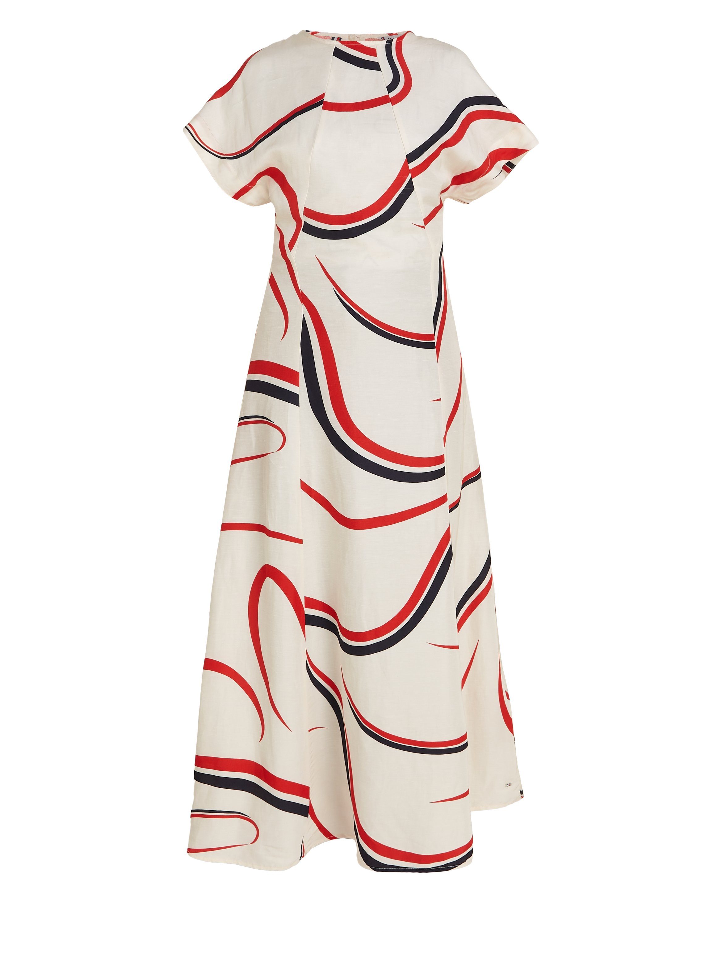 Tommy Hilfiger Midi-jurk RIBBON F&F SS MIDI DRESS