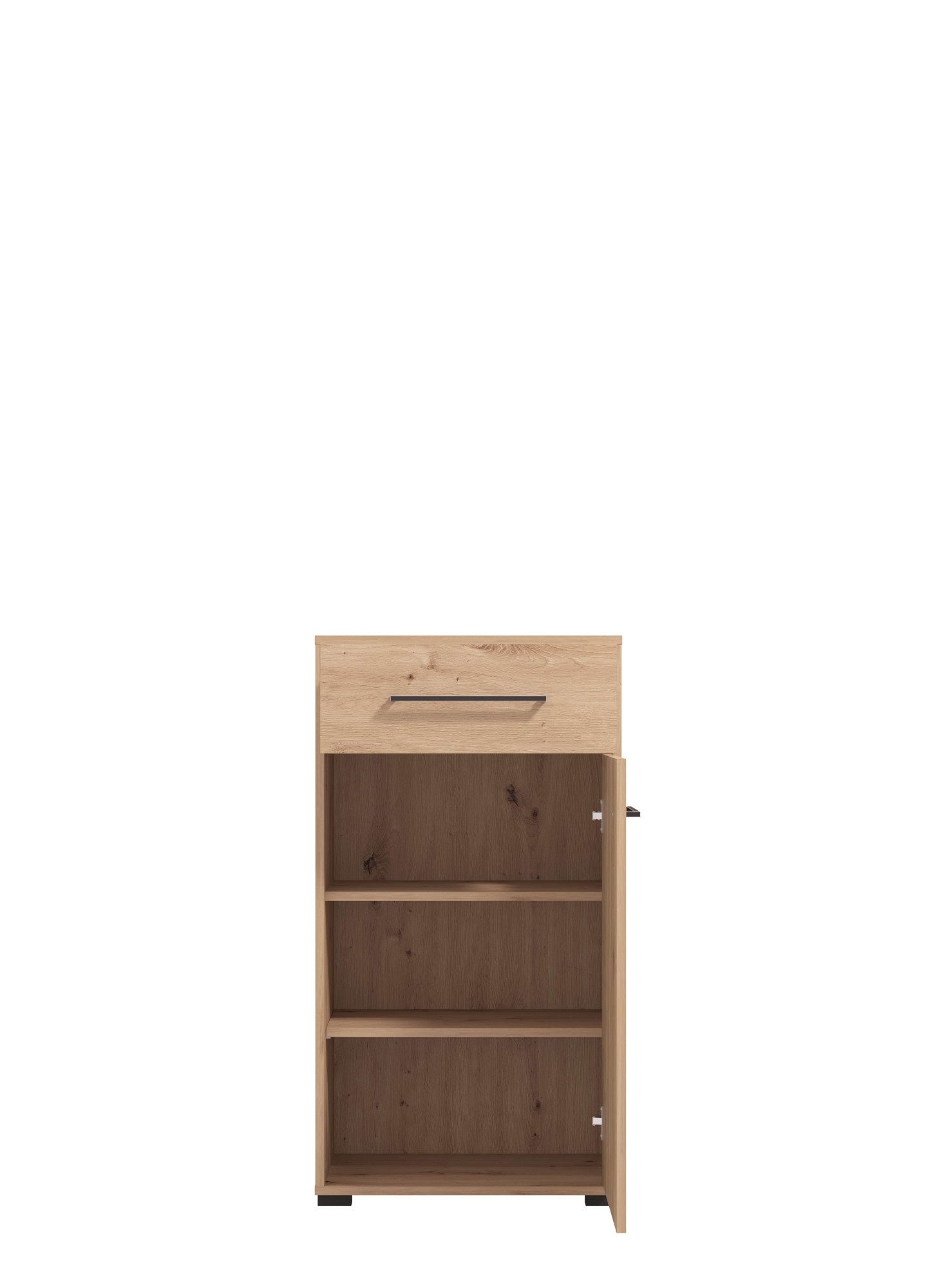 INOSIGN Halmeubelset Landes, halmeubelen, breedte 189 cm, in artisan eik met strepen (set, 5-st) incl. 2 kasten, zitbank, garderobe paneel en spiegel (complete set, 5-delig)