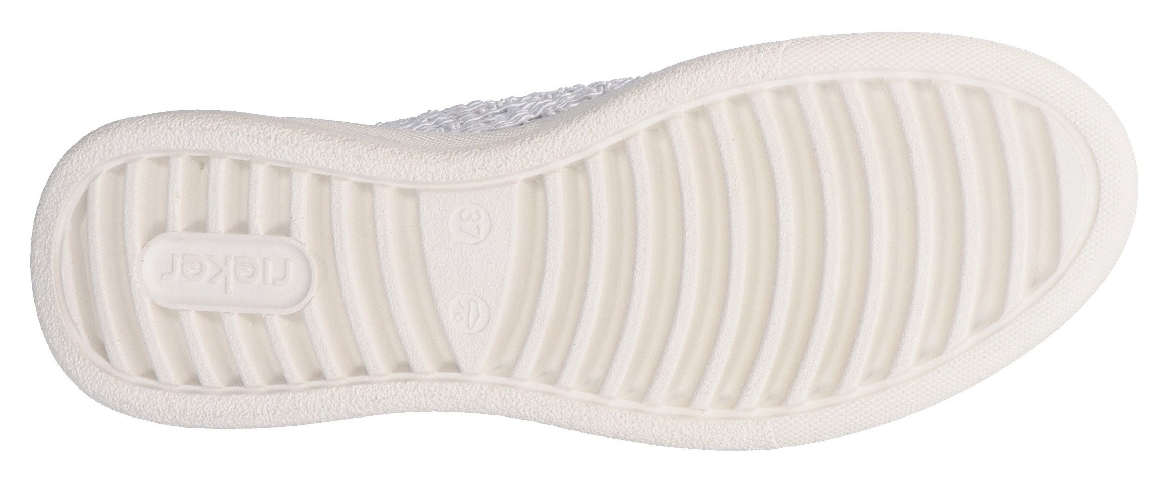 Rieker Plateausneakers , veterschoen, lage schoen in zomerse macramé-look