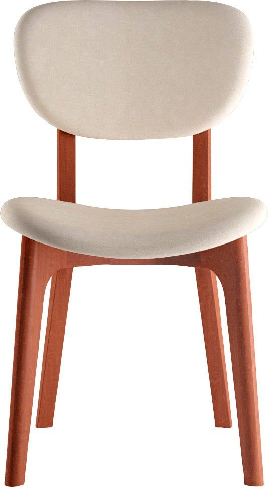 INOSIGN Stoel COZY Made in Italy Frame in beuken, kersen- of notenhout, massief hout, designstoel (set, 2 stuks)