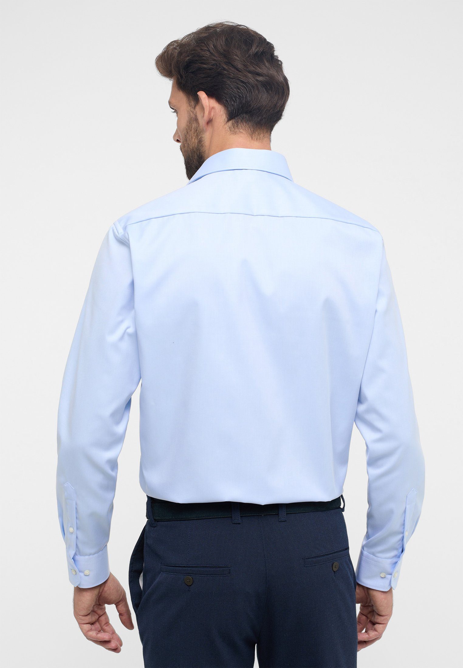 Eterna Overhemd met lange mouwen Comfort fit NON IRON (strijkvrij)